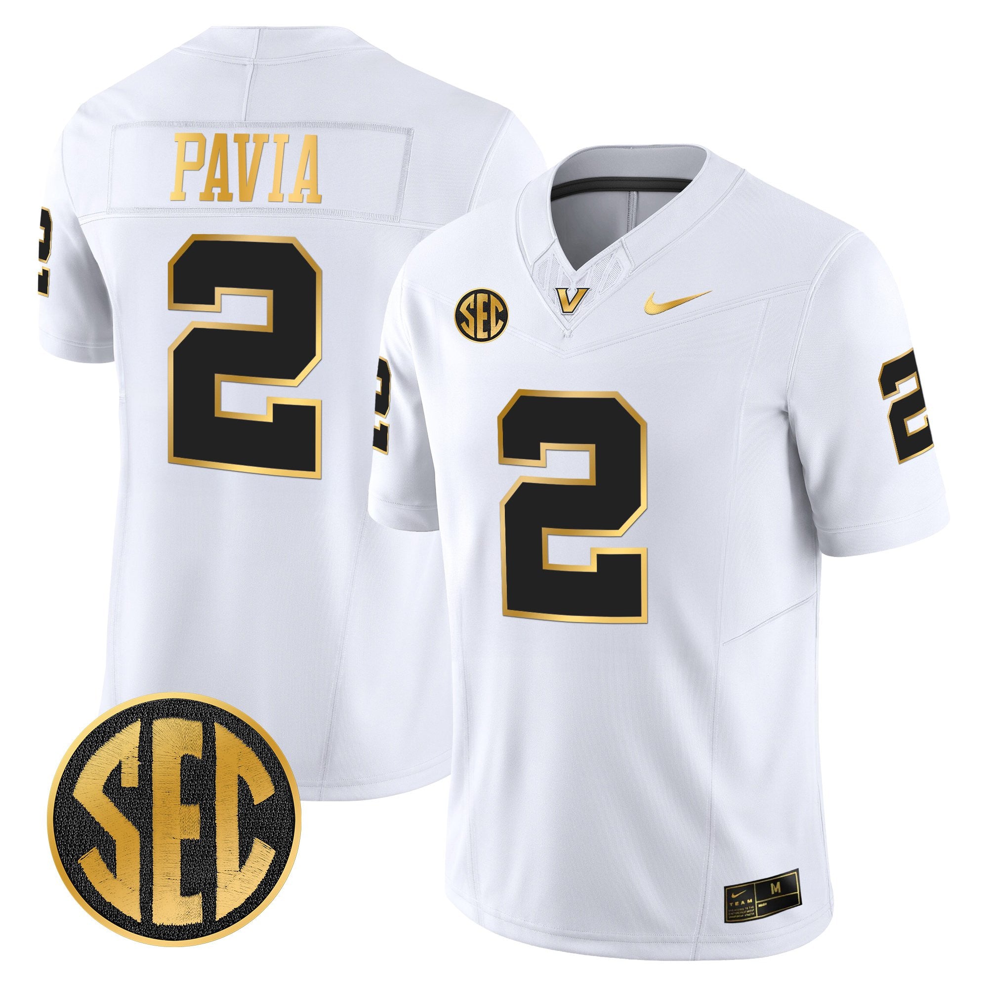 Men's Vanderbilt Commodores 2025 Gold Vapor Limited Jersey - All Stitched
