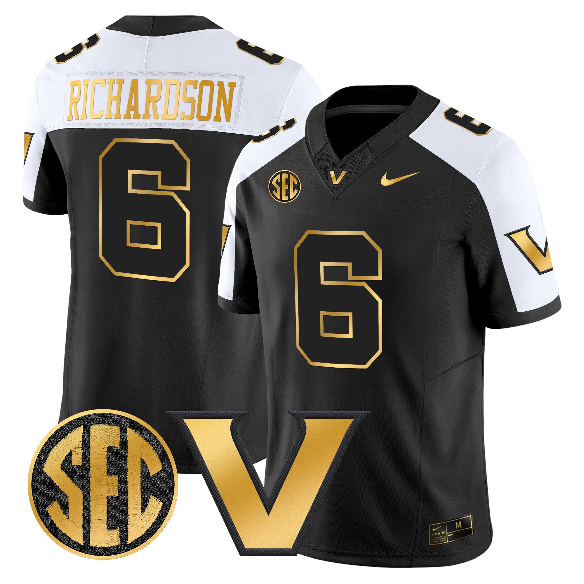 Men's Vanderbilt Commodores 2025 Gold Vapor Limited Jersey - All Stitched