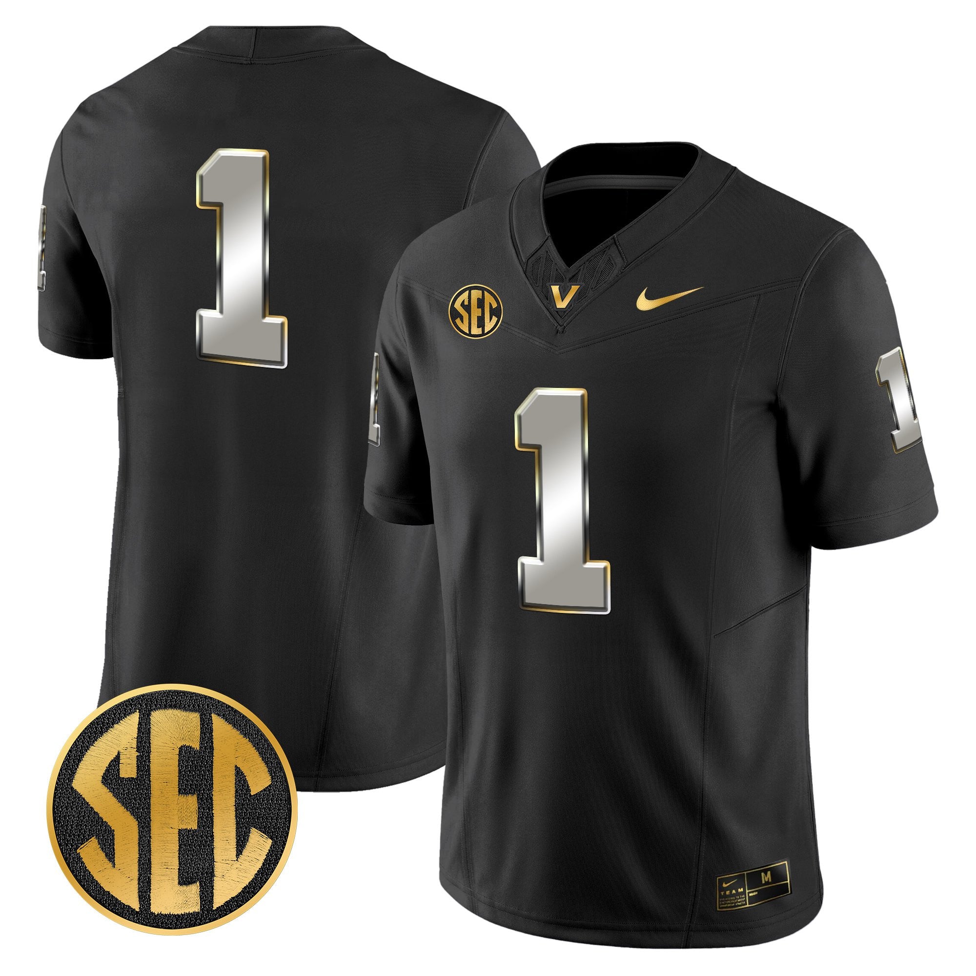 Men's Vanderbilt Commodores 2025 Gold Vapor Limited Jersey - All Stitched