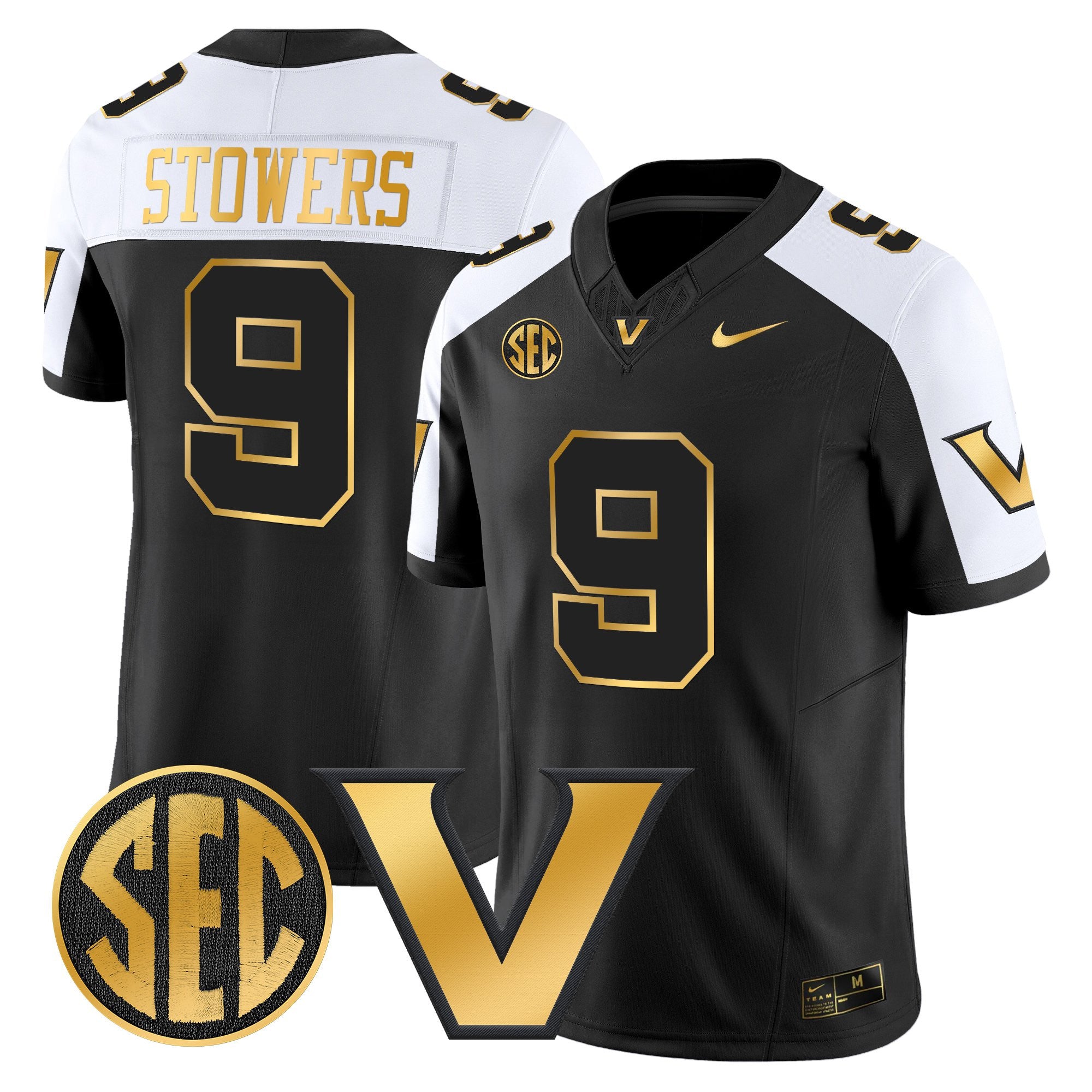 Men's Vanderbilt Commodores 2025 Gold Vapor Limited Jersey - All Stitched