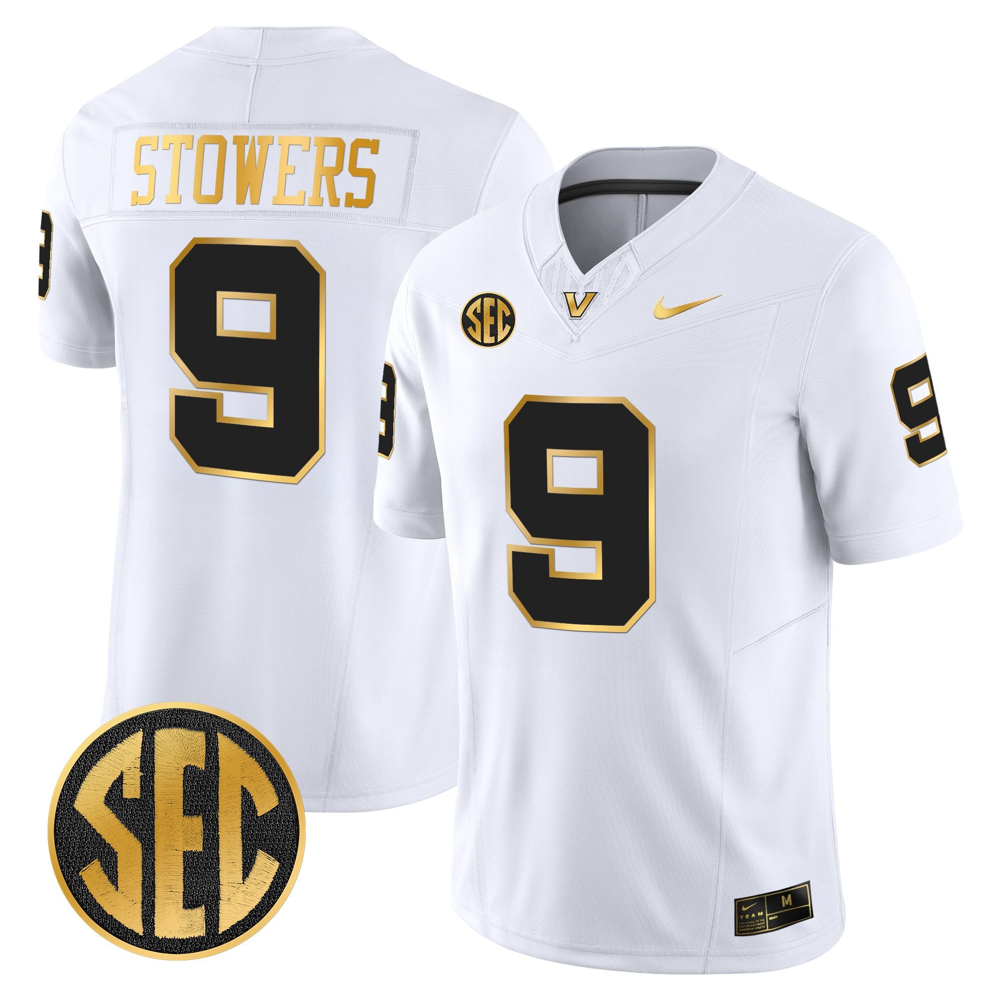 Men's Vanderbilt Commodores 2025 Gold Vapor Limited Jersey - All Stitched