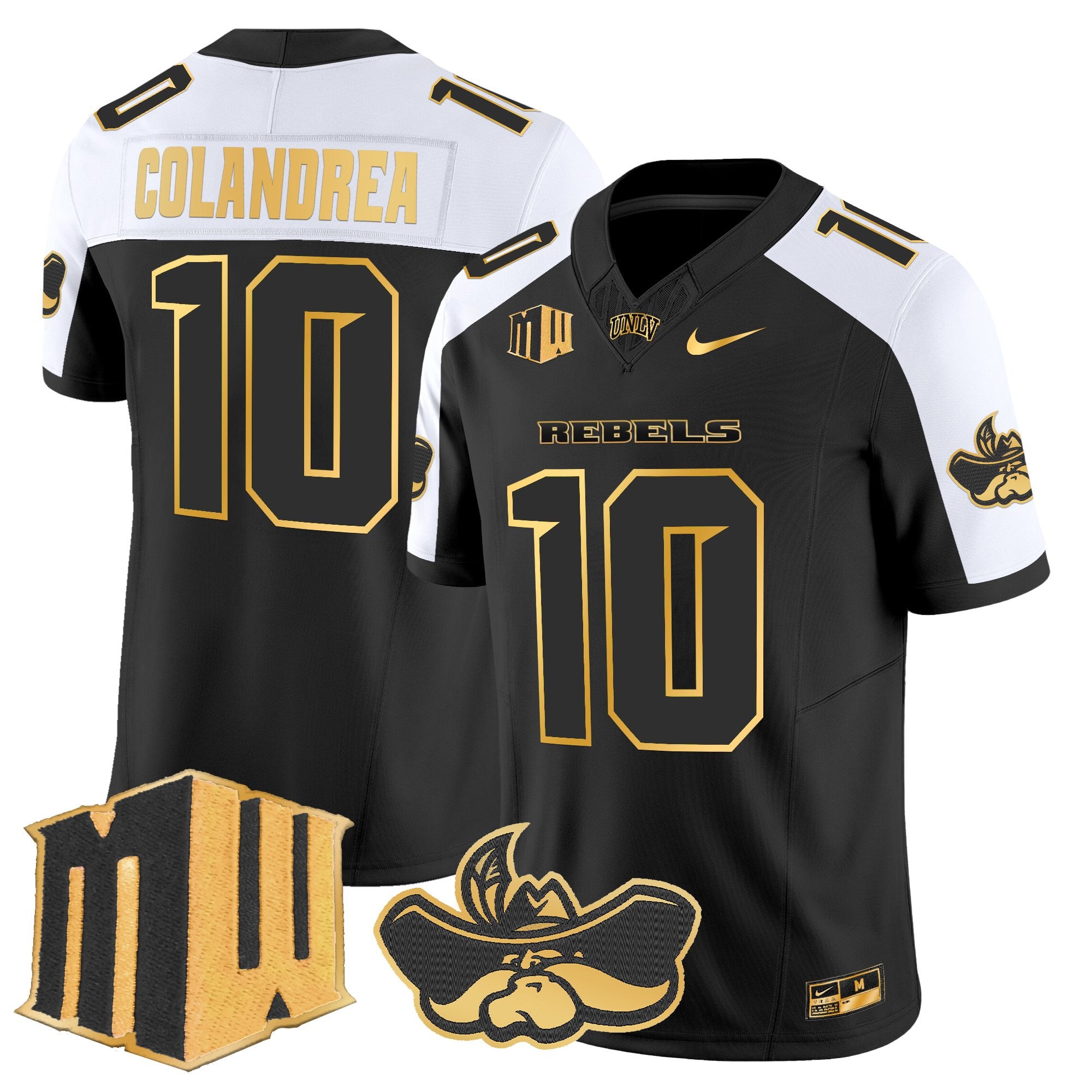 Men's UNLV Rebels 2025 Gold Vapor Limited Jersey - All Stitched