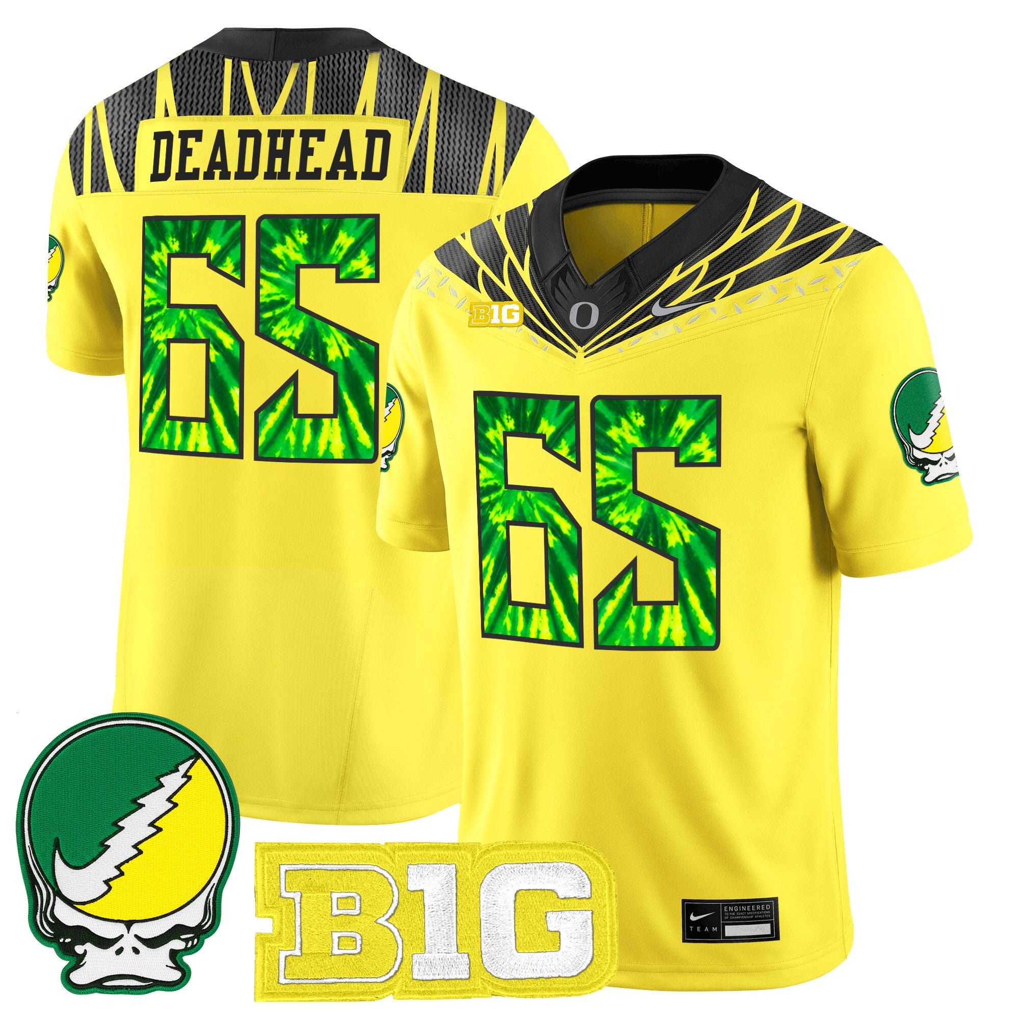 Men's Oregon Ducks 2025 "Grateful Ducks" Vapor Limited Jersey - All Stitched
