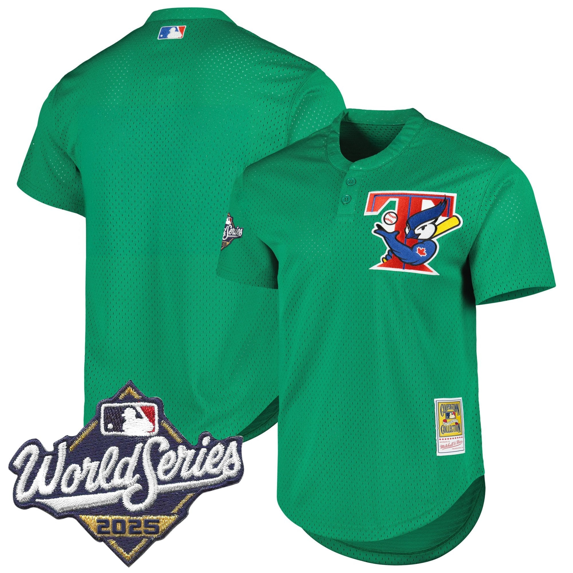 Men's Toronto Blue Jays Throwback Vapor Premier Limited Jersey V2 - 2025 World Series Patch - All Stitched
