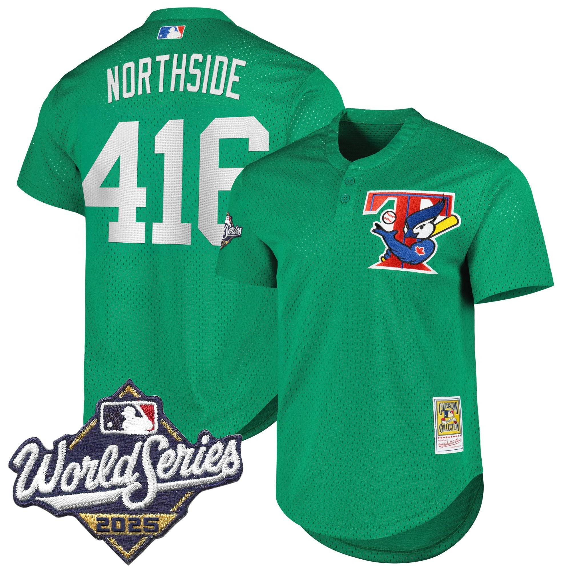Men's Toronto Blue Jays Throwback Vapor Premier Limited Jersey V2 - 2025 World Series Patch - All Stitched