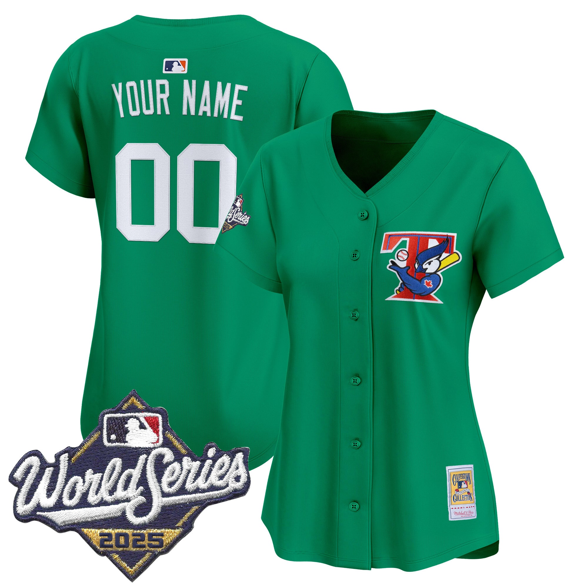 Toronto Blue Jays Throwback Vapor Premier Limited Custom Jersey - 2025 World Series Patch - All Stitched