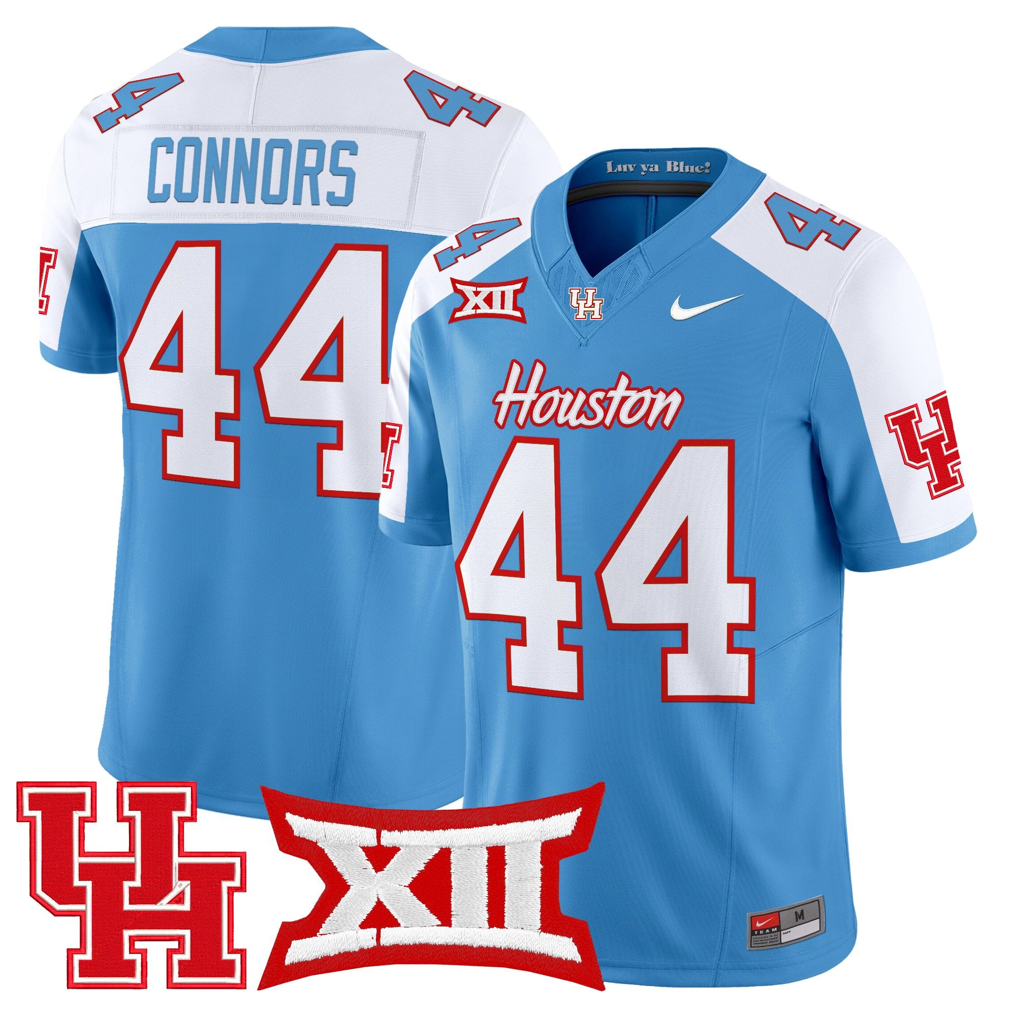 Men's Houston Cougars 2025 Oilers Inspired Vapor Limited Jersey - All Stitched