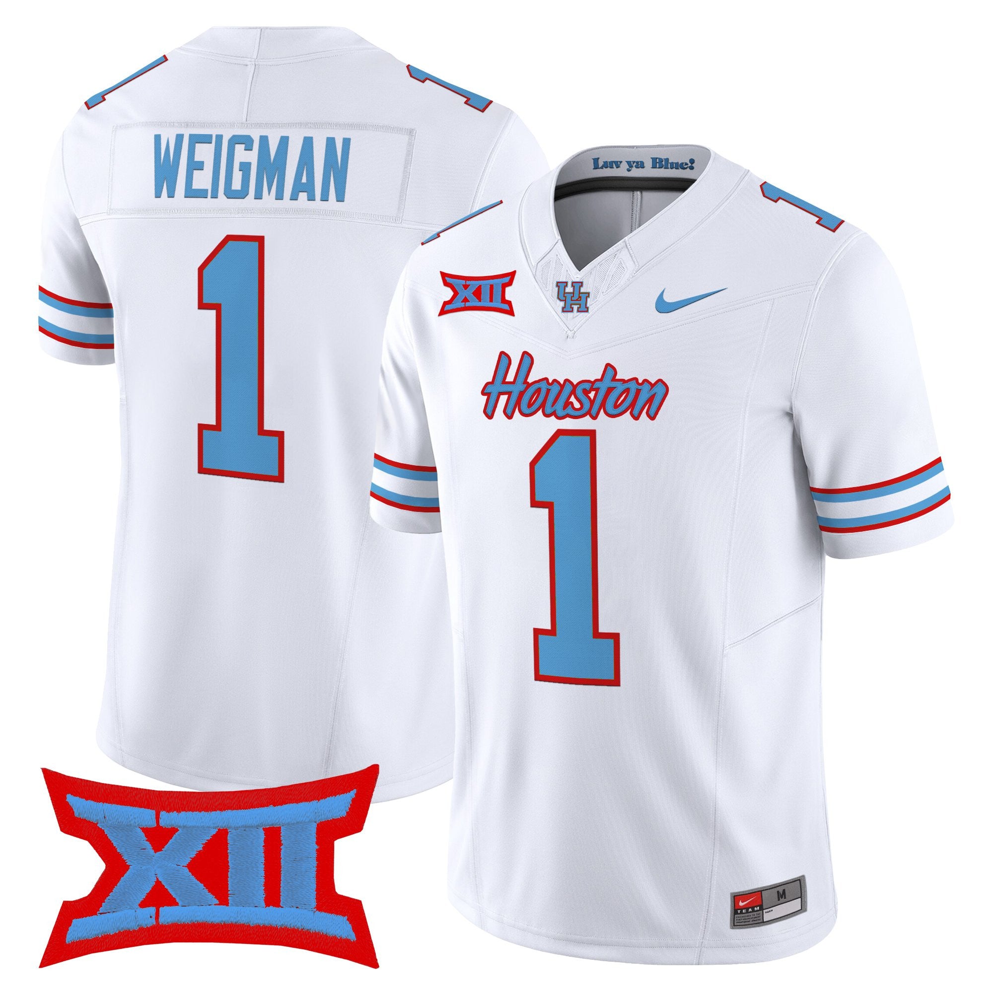 Men's Houston Cougars 2025 Oilers Inspired Vapor Limited Jersey - All Stitched