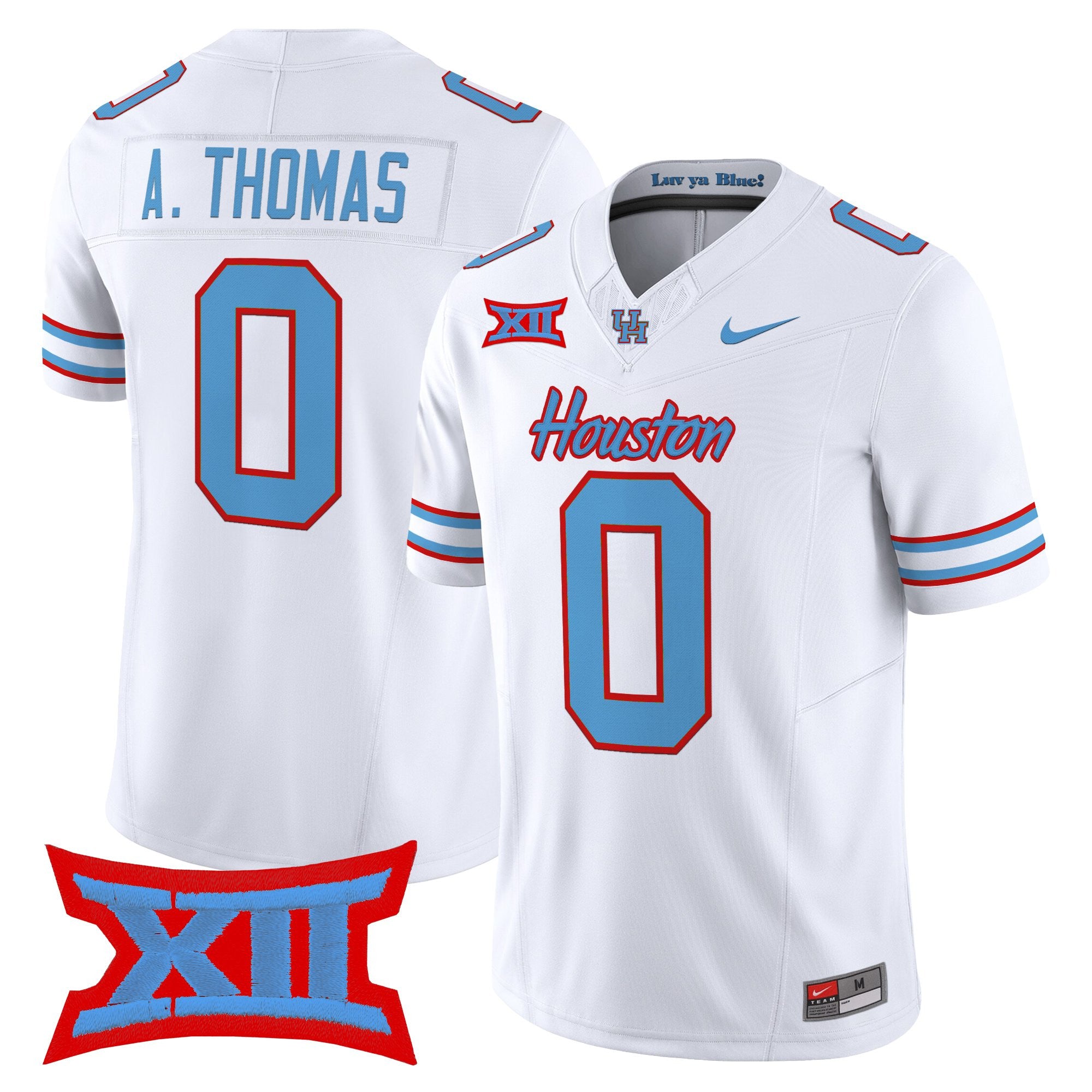 Men's Houston Cougars 2025 Oilers Inspired Vapor Limited Jersey - All Stitched
