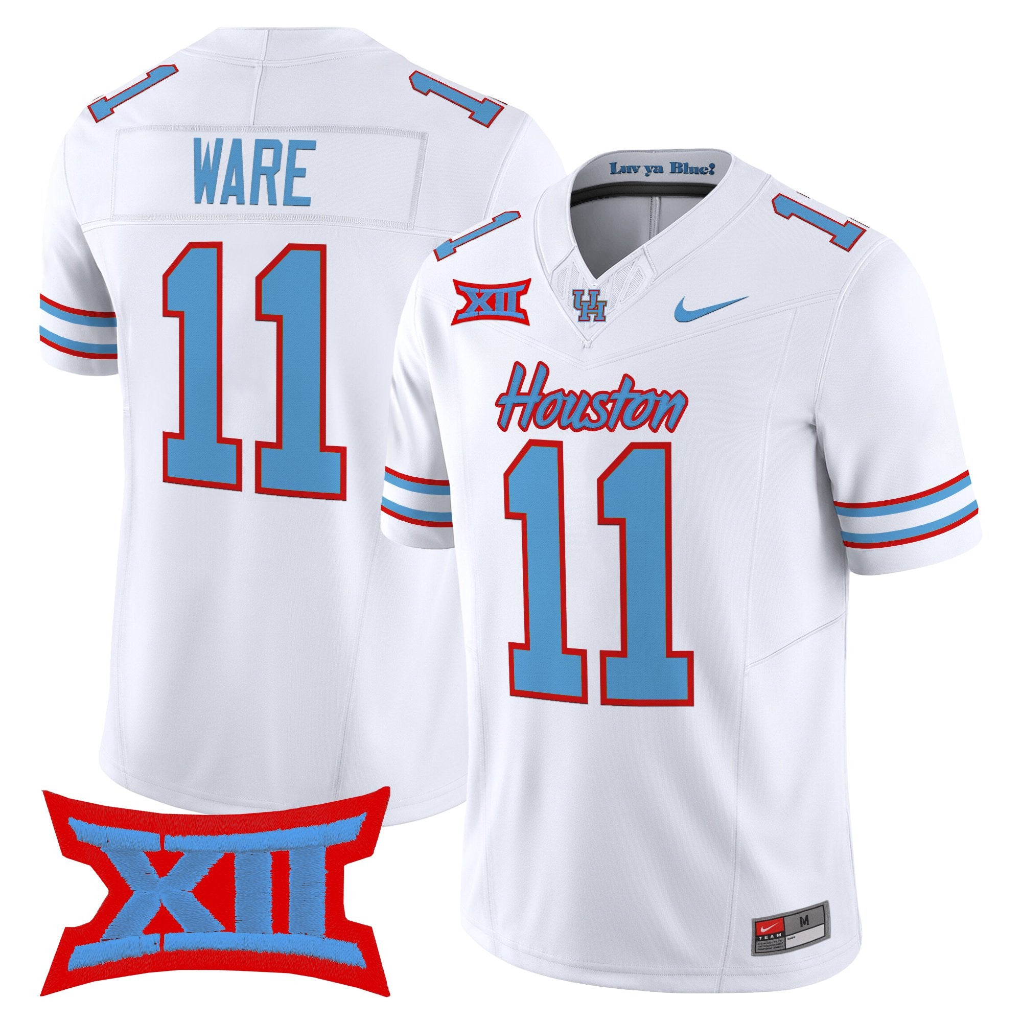Men's Houston Cougars 2025 Oilers Inspired Vapor Limited Jersey - All Stitched