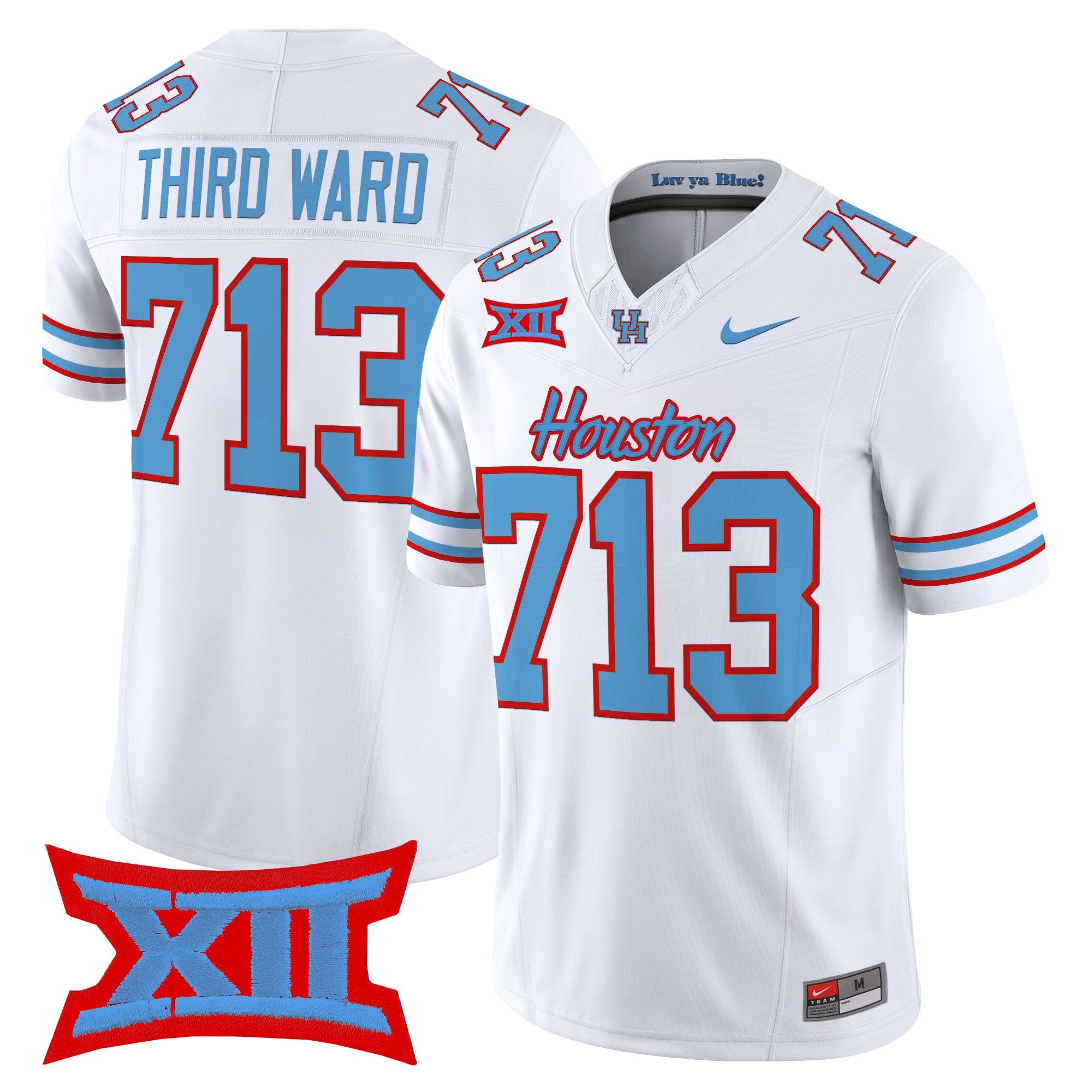 Men's Houston Cougars 2025 Oilers Inspired Vapor Limited Jersey - All Stitched