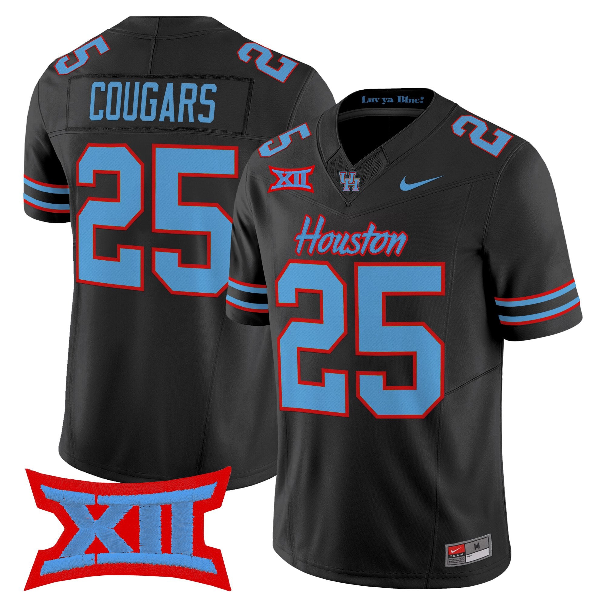 Men's Houston Cougars 2025 Oilers Inspired Vapor Limited Jersey - All Stitched