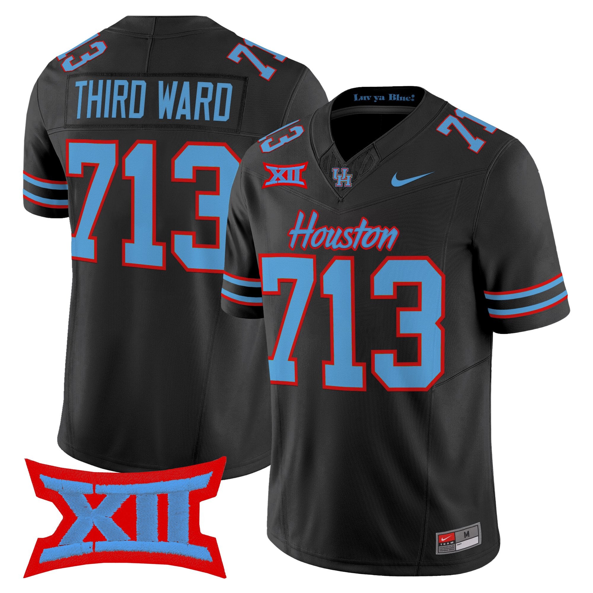 Men's Houston Cougars 2025 Oilers Inspired Vapor Limited Jersey - All Stitched