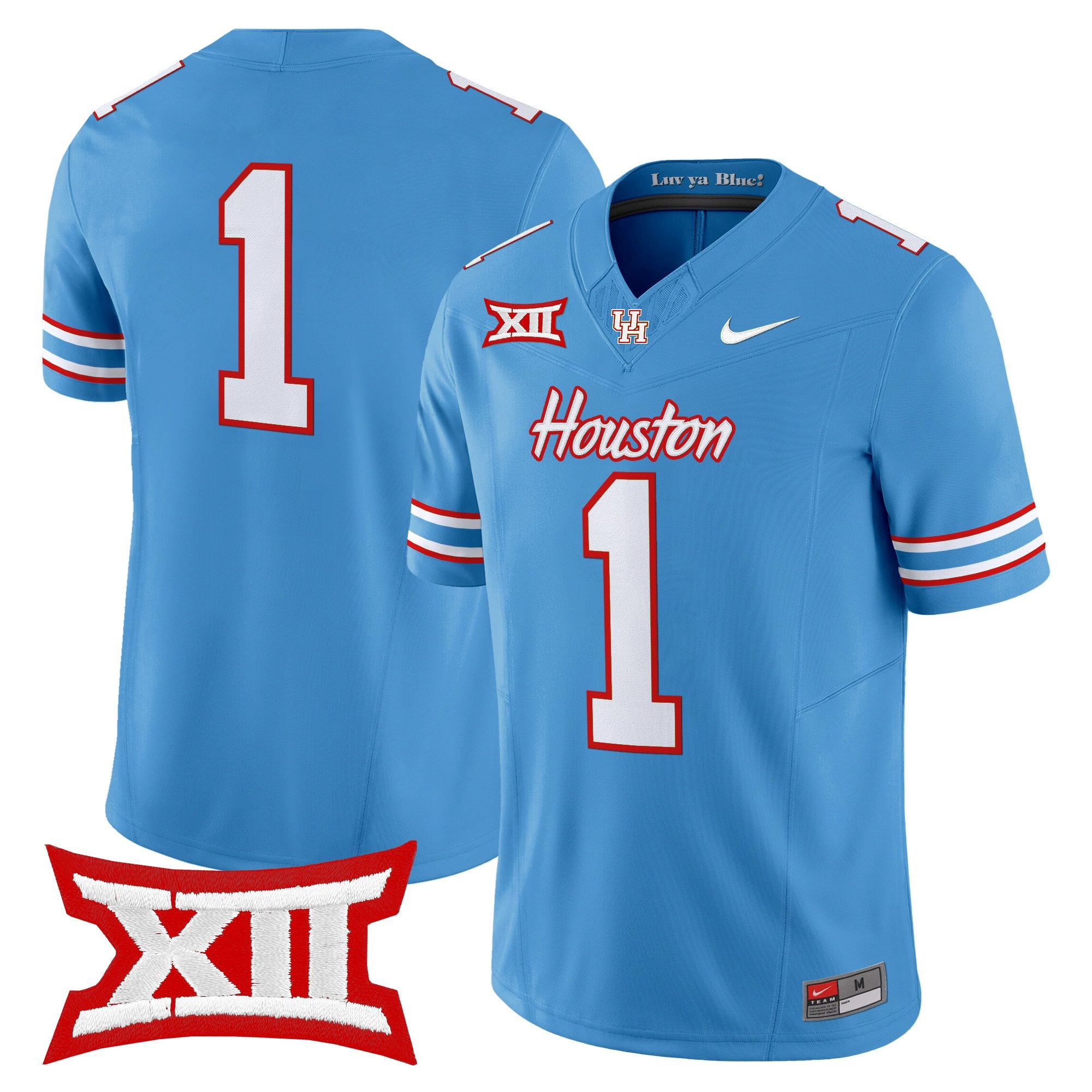 Men's Houston Cougars 2025 Oilers Inspired Vapor Limited Jersey - All Stitched