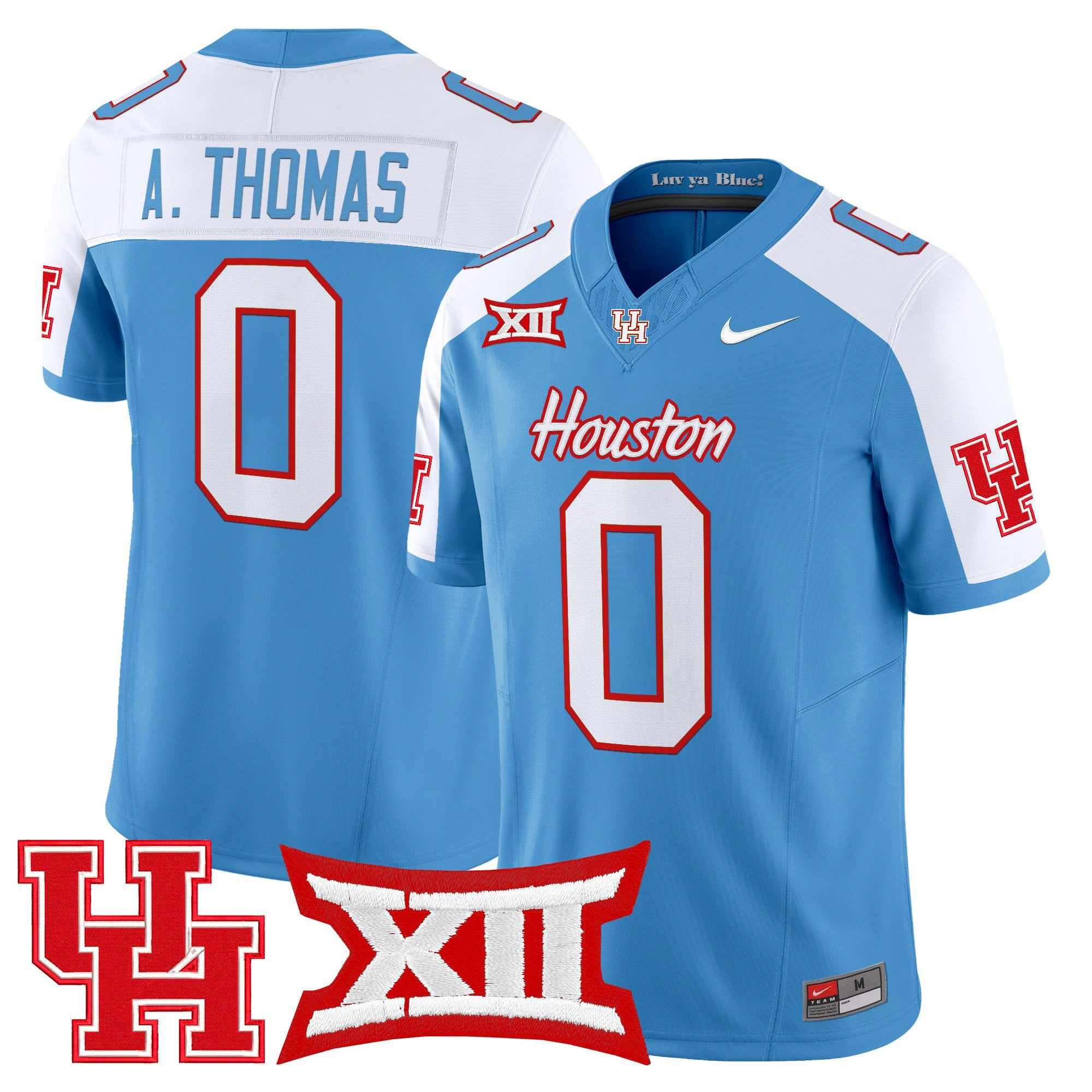 Men's Houston Cougars 2025 Oilers Inspired Vapor Limited Jersey - All Stitched