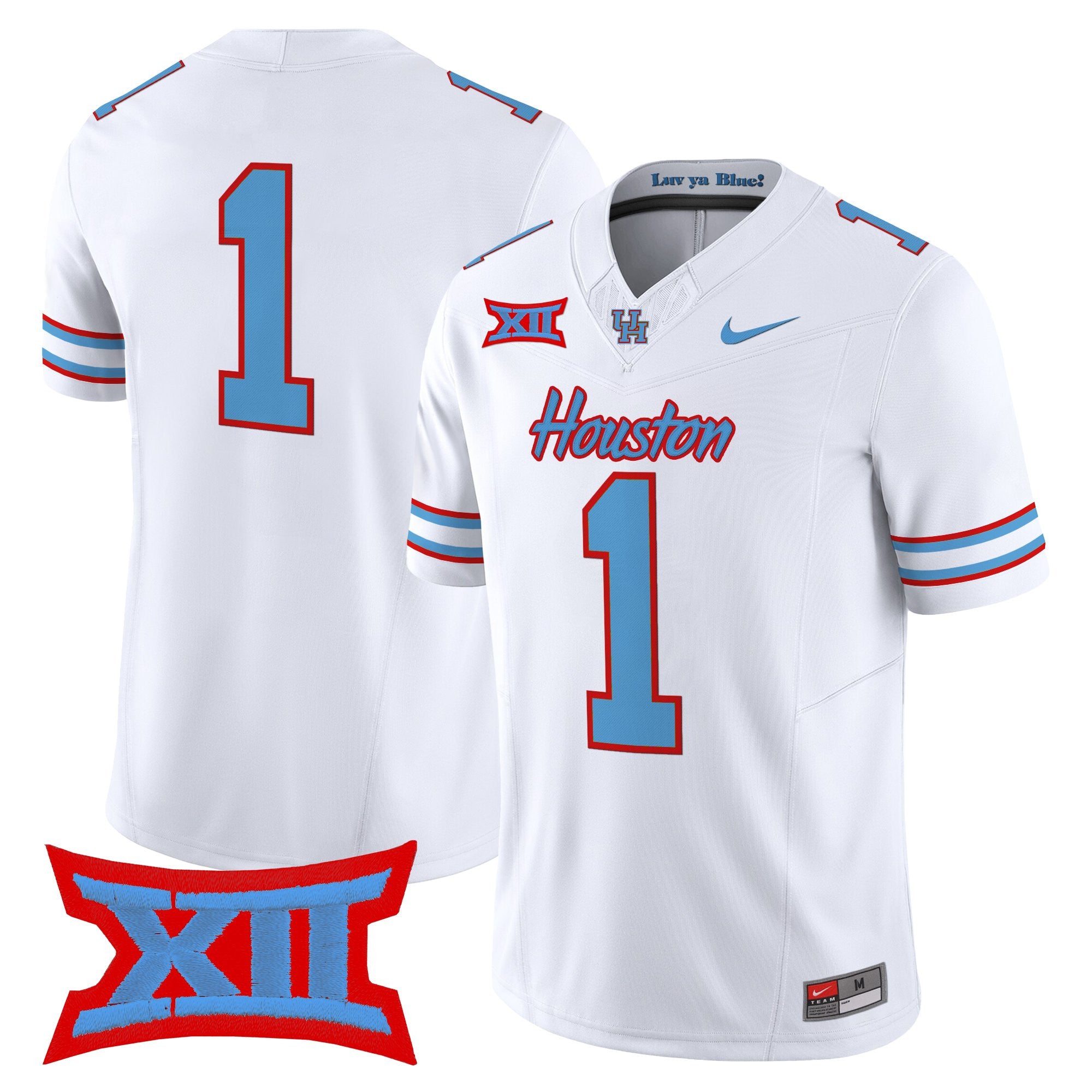Men's Houston Cougars 2025 Oilers Inspired Vapor Limited Jersey - All Stitched