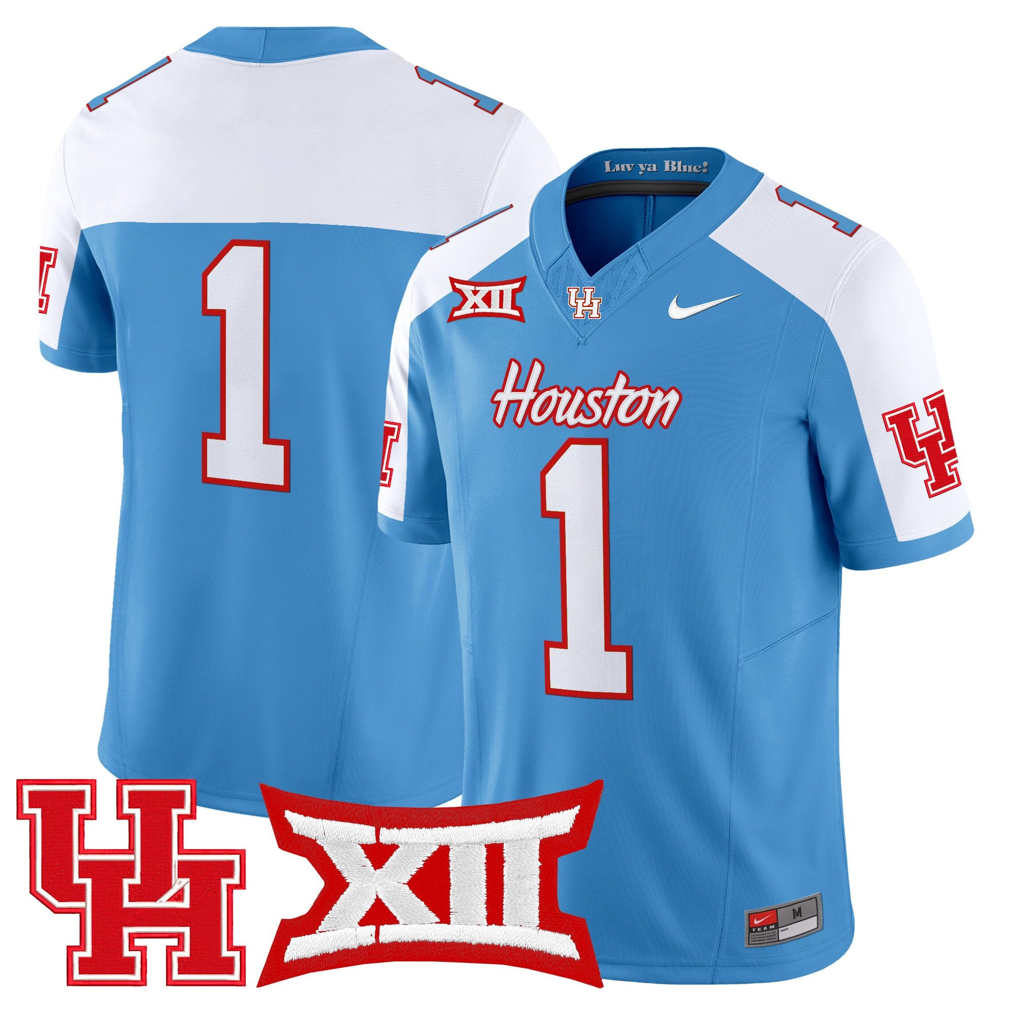 Men's Houston Cougars 2025 Oilers Inspired Vapor Limited Jersey - All Stitched