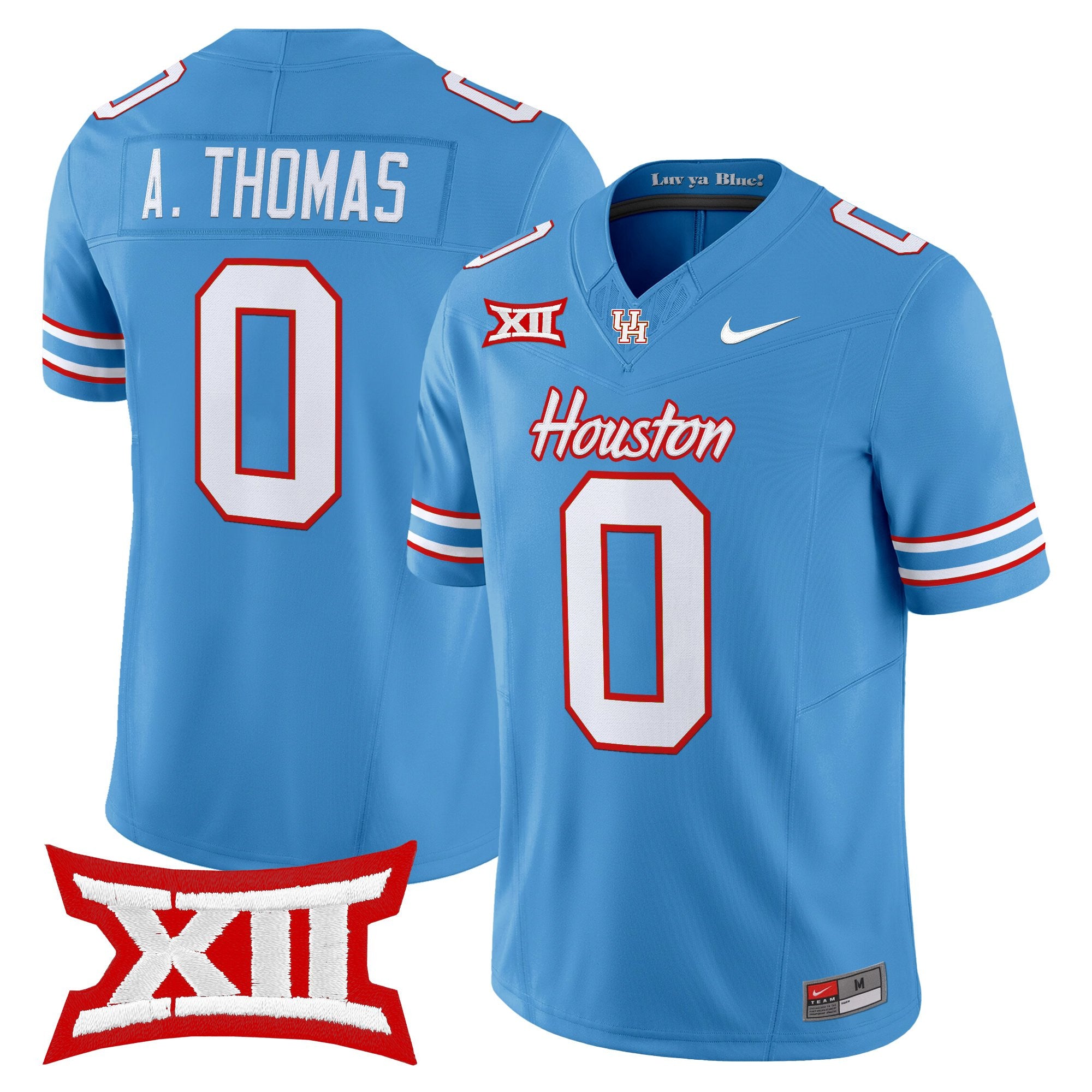 Men's Houston Cougars 2025 Oilers Inspired Vapor Limited Jersey - All Stitched