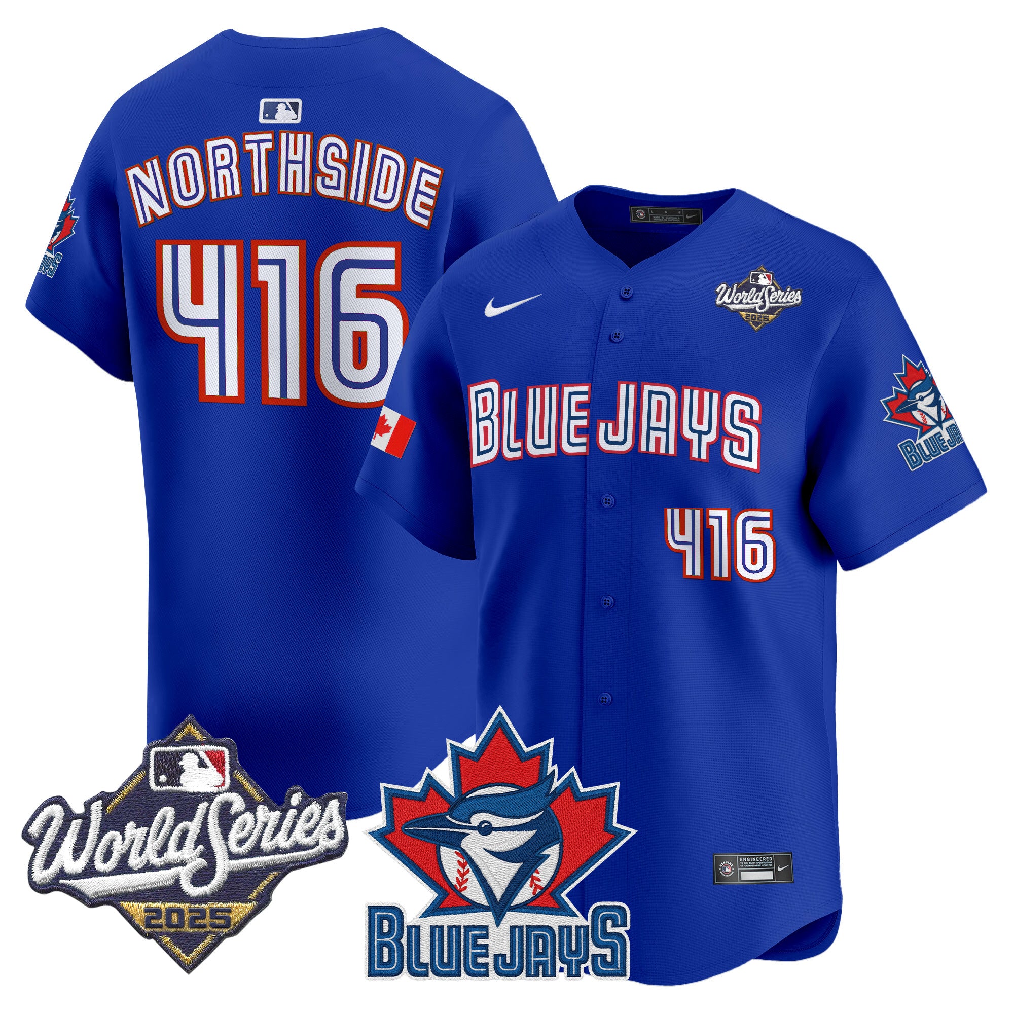 Men's Toronto Blue Jays 2025 World Series Vapor Premier Limited Jersey V3 - All Stitched