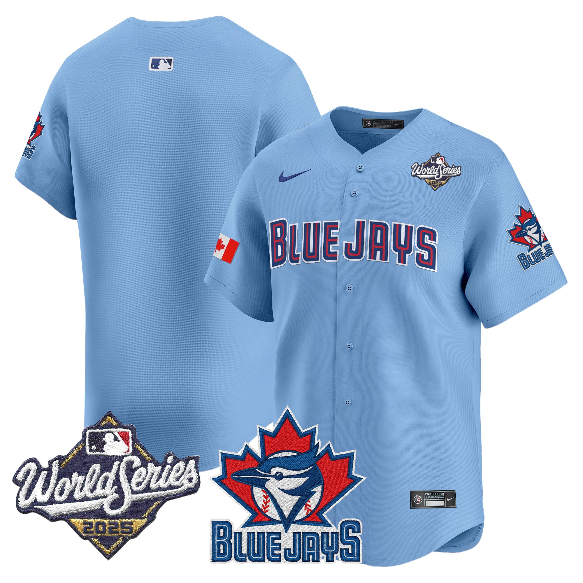 Men's Toronto Blue Jays 2025 World Series Vapor Premier Limited Jersey V3 - All Stitched