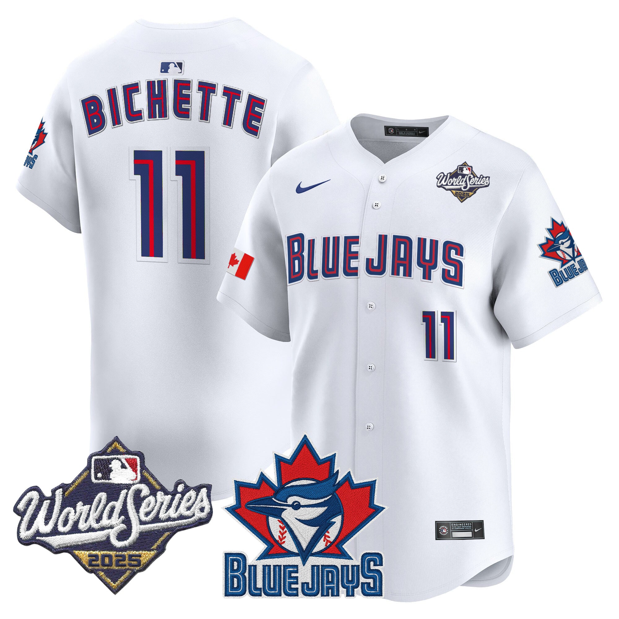 Men's Toronto Blue Jays 2025 World Series Vapor Premier Limited Jersey V3 - All Stitched