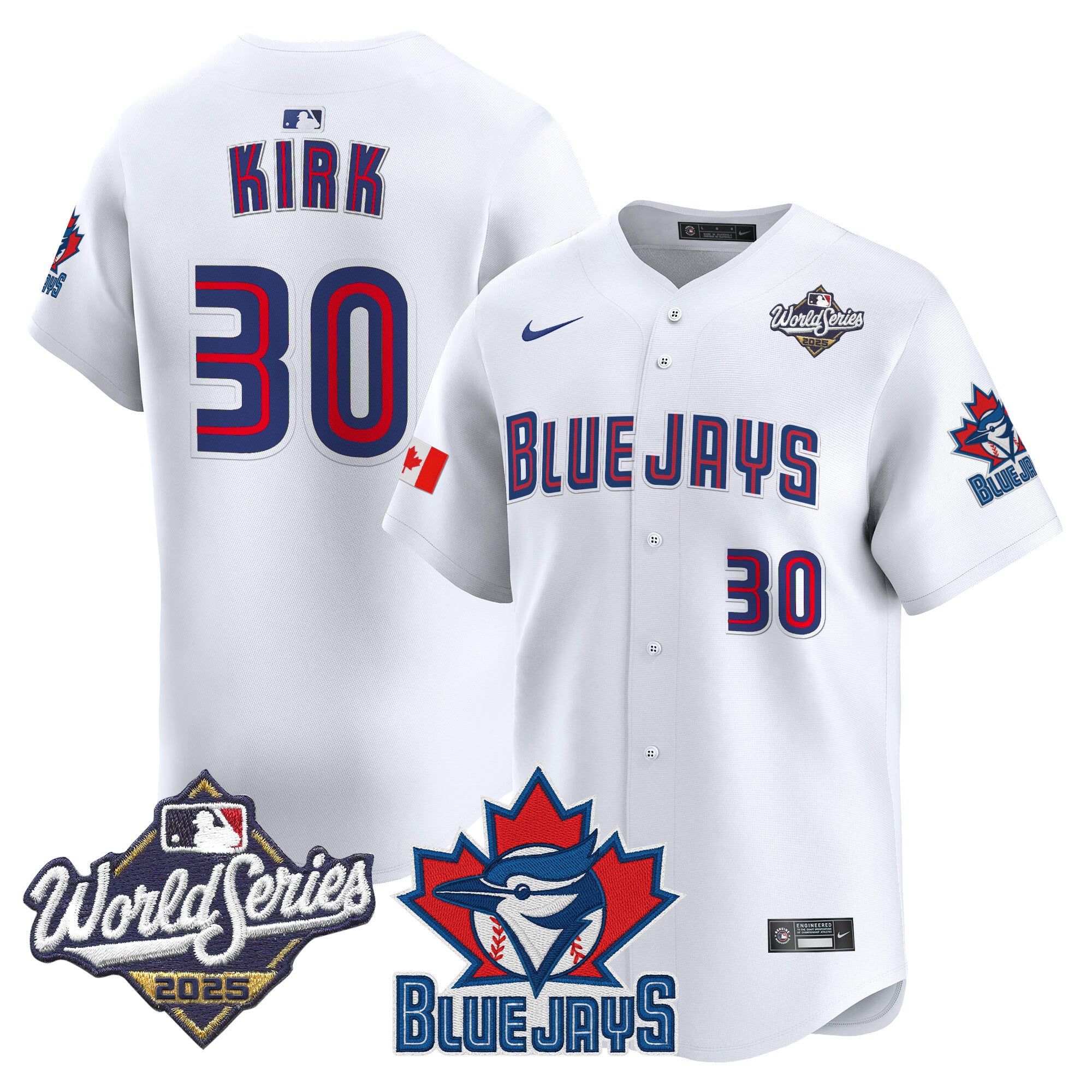 Men's Toronto Blue Jays 2025 World Series Vapor Premier Limited Jersey V3 - All Stitched