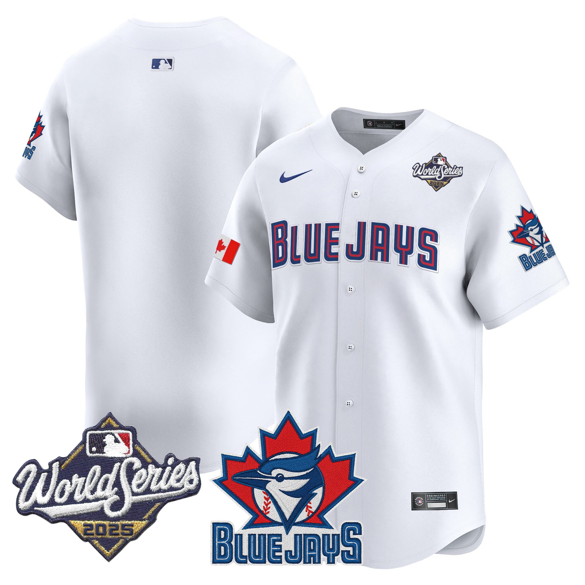 Men's Toronto Blue Jays 2025 World Series Vapor Premier Limited Jersey V3 - All Stitched