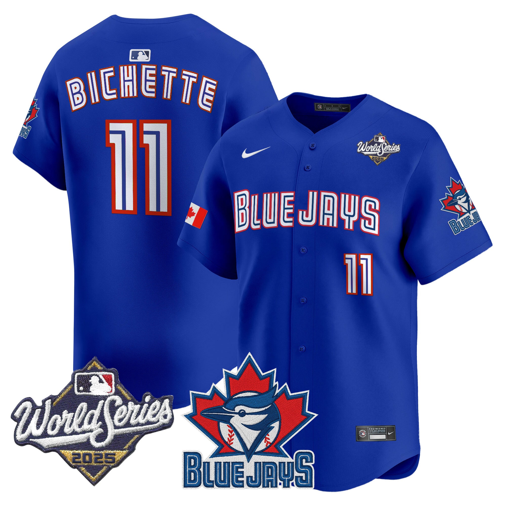 Men's Toronto Blue Jays 2025 World Series Vapor Premier Limited Jersey V3 - All Stitched