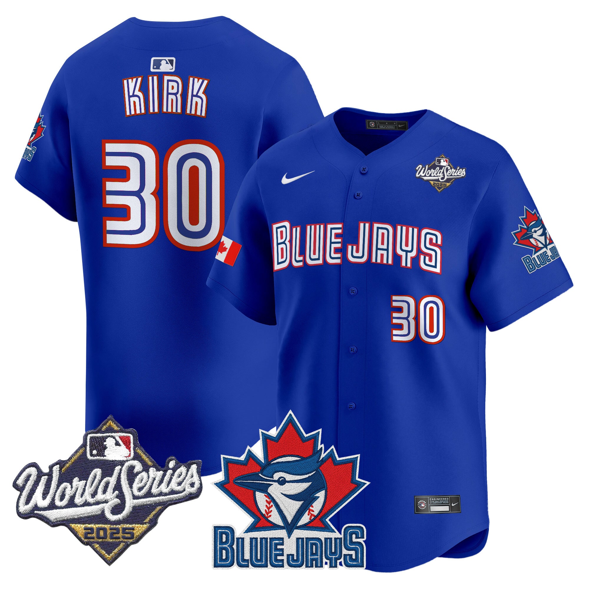 Men's Toronto Blue Jays 2025 World Series Vapor Premier Limited Jersey V3 - All Stitched