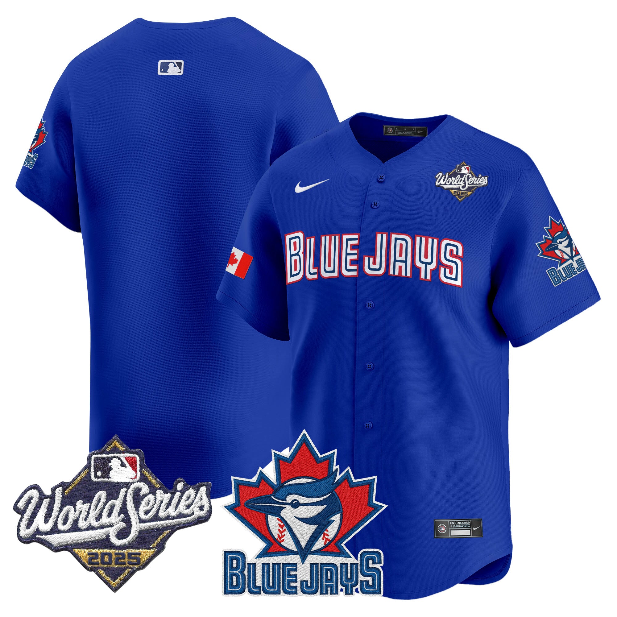 Men's Toronto Blue Jays 2025 World Series Vapor Premier Limited Jersey V3 - All Stitched