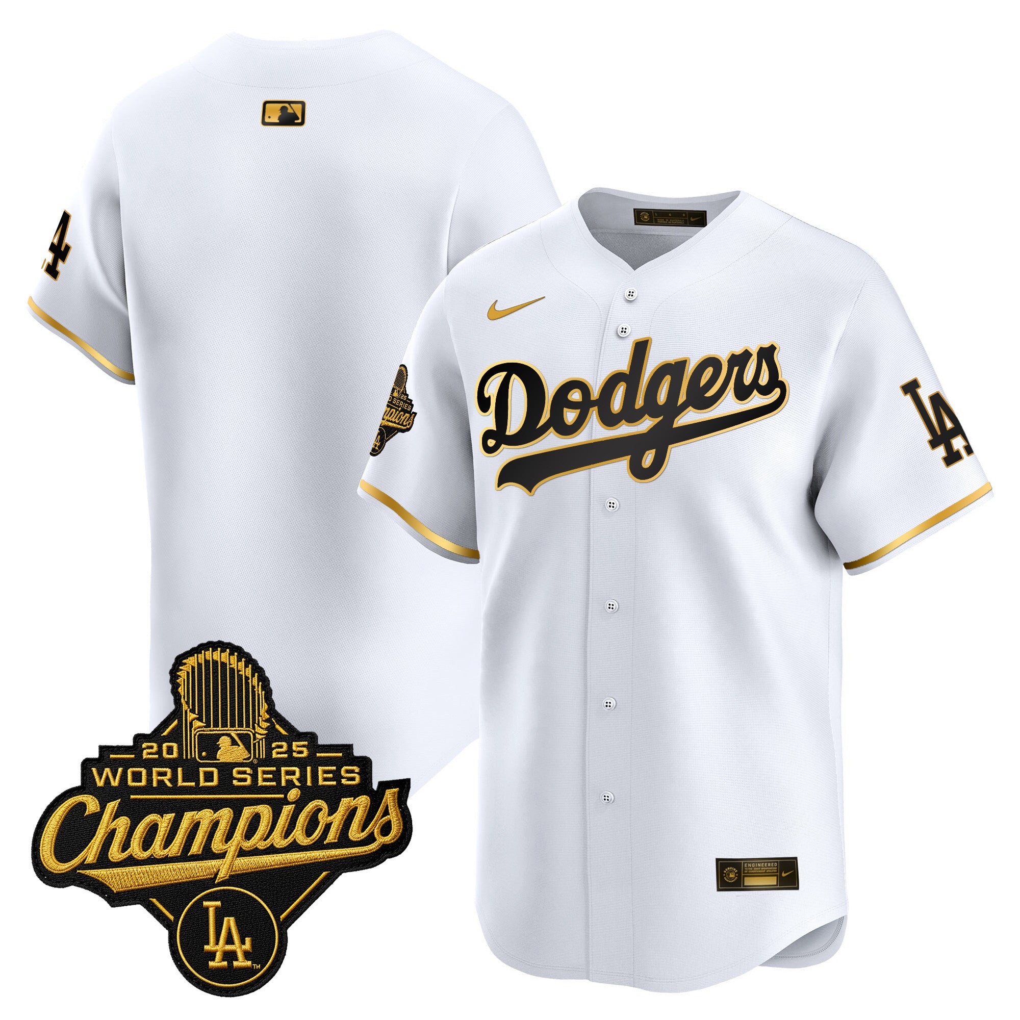 Men's Dodgers 2025 World Series Champions Vapor Premier Limited Jersey - All Stitched