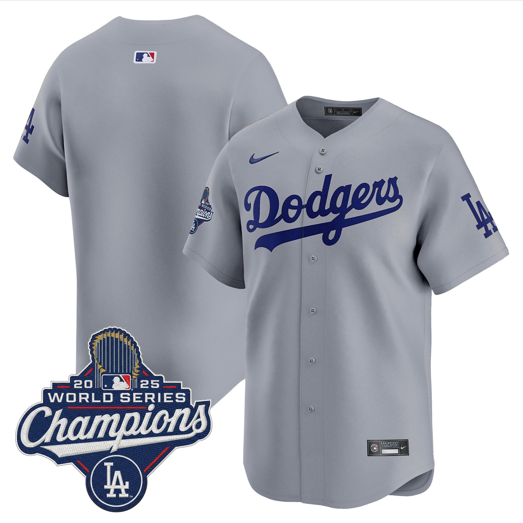 Men's Dodgers 2025 World Series Champions Vapor Premier Limited Jersey - All Stitched
