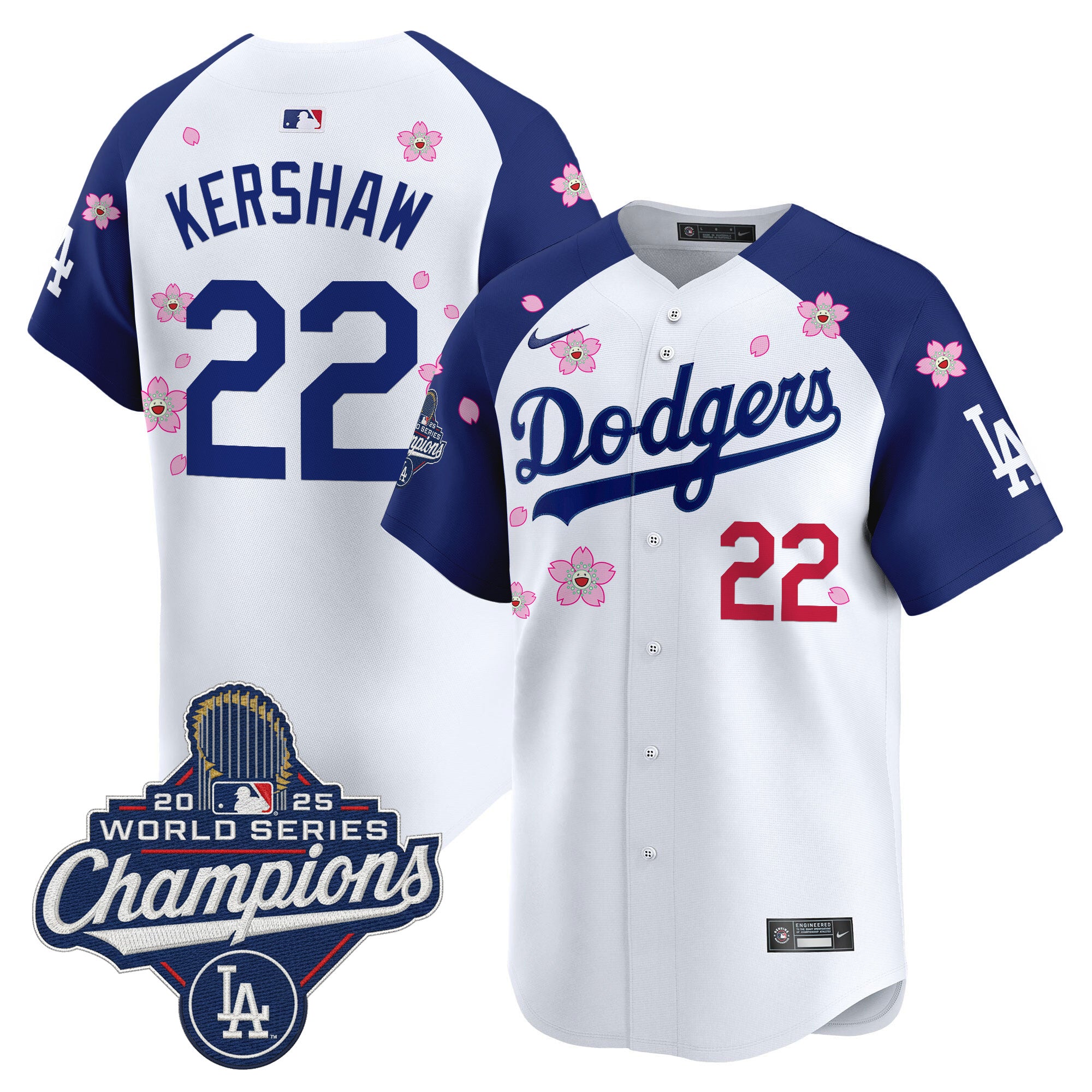 Men's Dodgers 2025 World Series Champions x Tokyo Series Vapor Premier Limited Jersey - Stitched