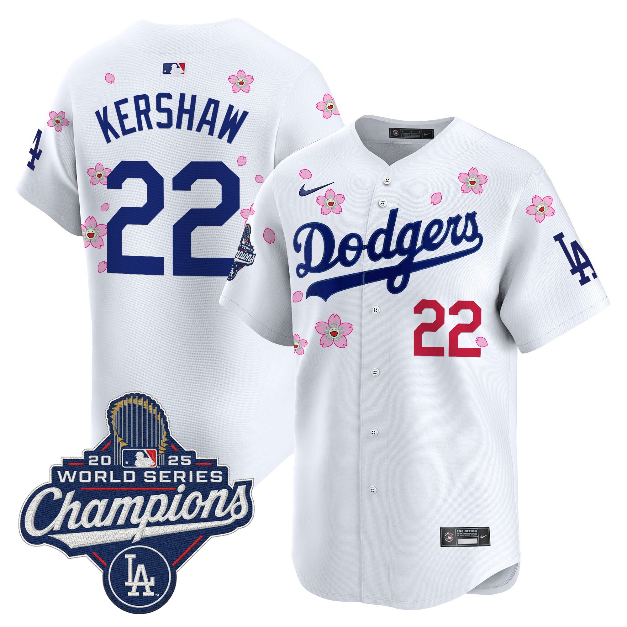 Men's Dodgers 2025 World Series Champions x Tokyo Series Vapor Premier Limited Jersey - Stitched