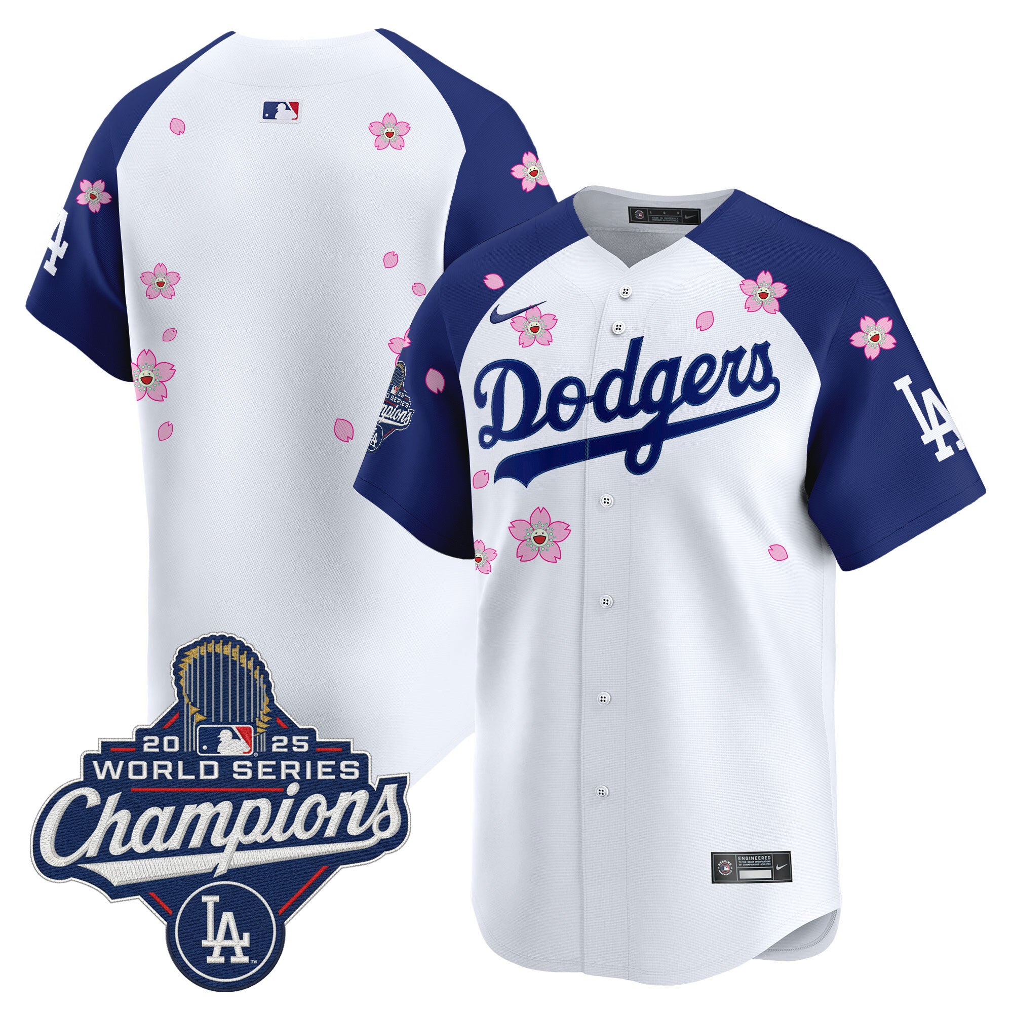 Men's Dodgers 2025 World Series Champions x Tokyo Series Vapor Premier Limited Jersey - Stitched