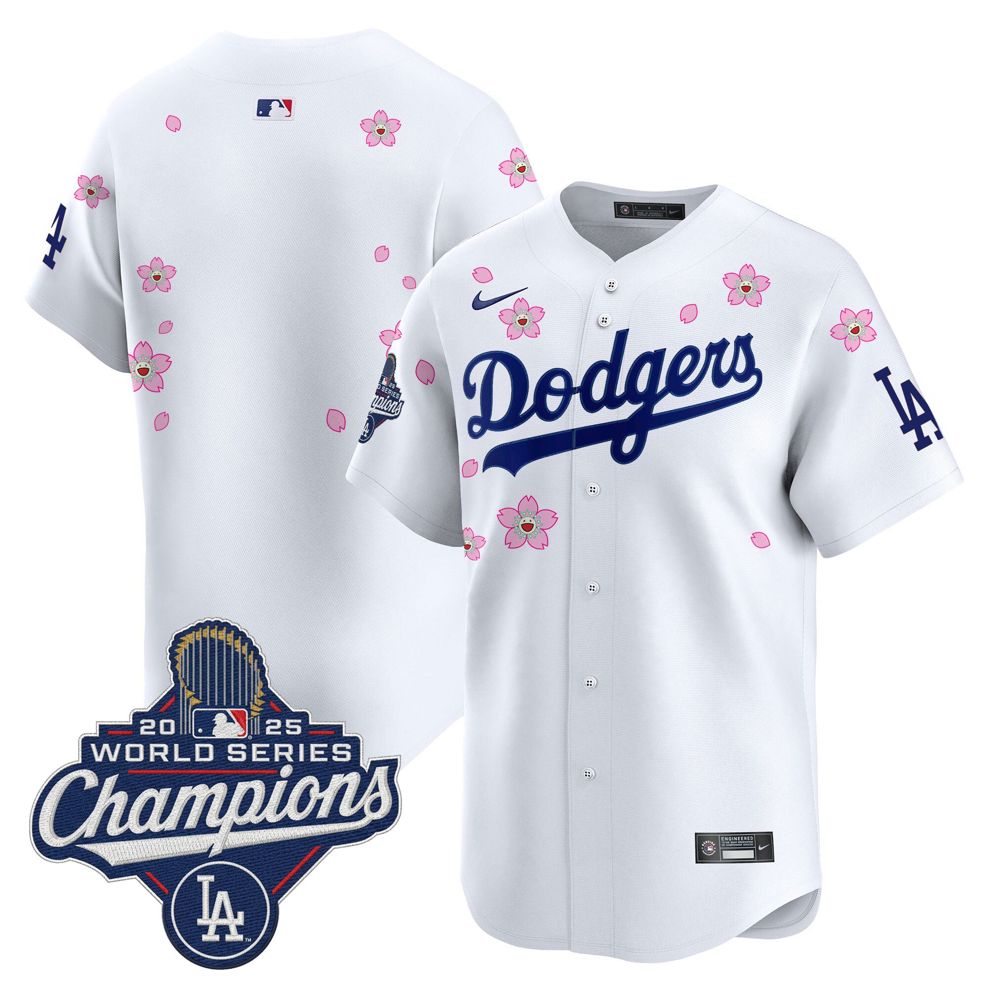 Men's Dodgers 2025 World Series Champions x Tokyo Series Vapor Premier Limited Jersey - Stitched