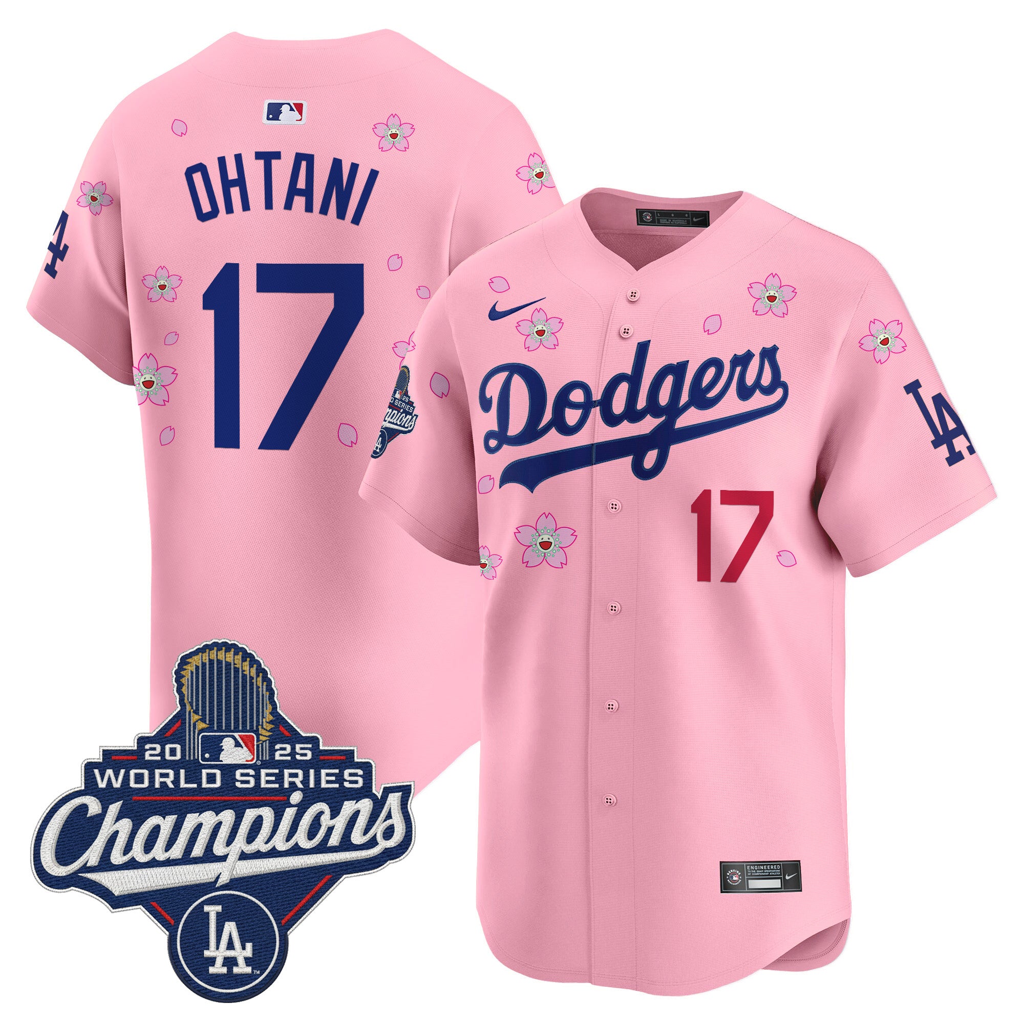 Men's Dodgers 2025 World Series Champions x Tokyo Series Vapor Premier Limited Jersey - Stitched