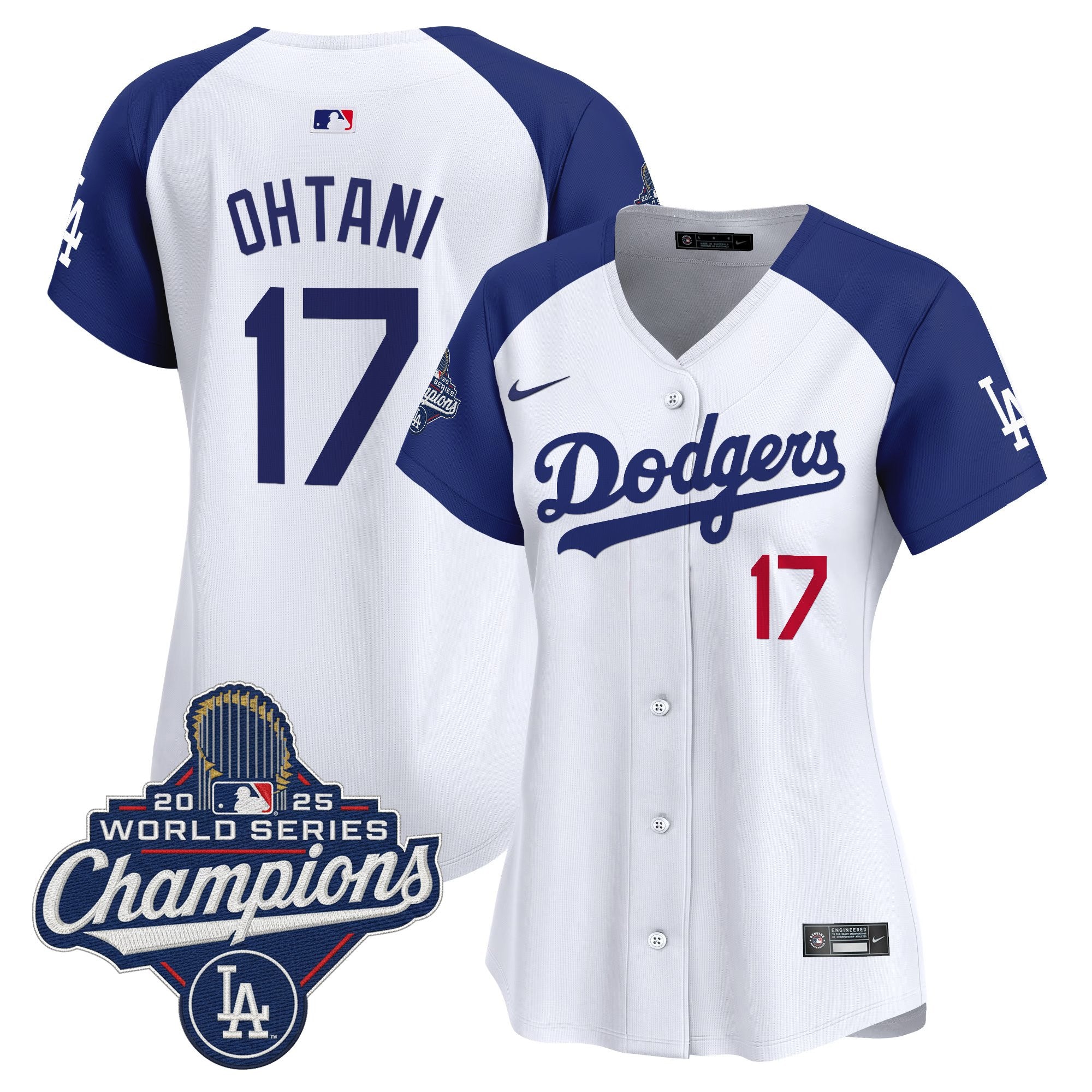 Women's Dodgers 2025 World Series Champions Vapor Premier Limited Jersey - All Stitched