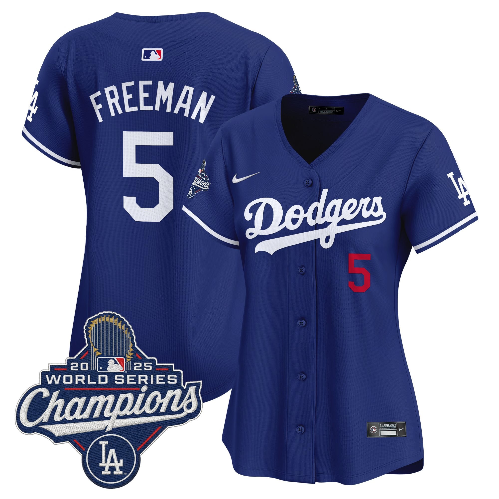 Women's Dodgers 2025 World Series Champions Vapor Premier Limited Jersey - All Stitched