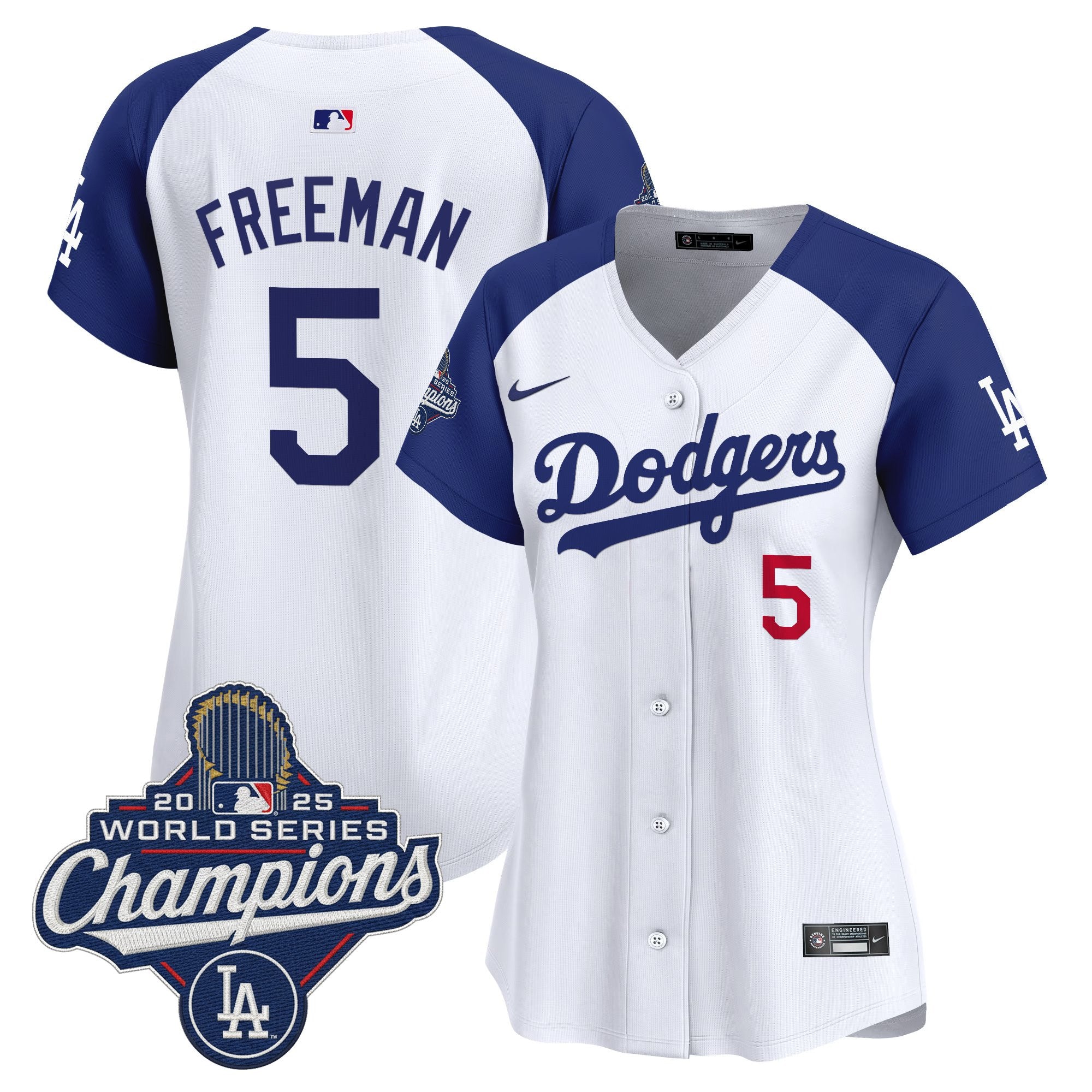 Women's Dodgers 2025 World Series Champions Vapor Premier Limited Jersey - All Stitched