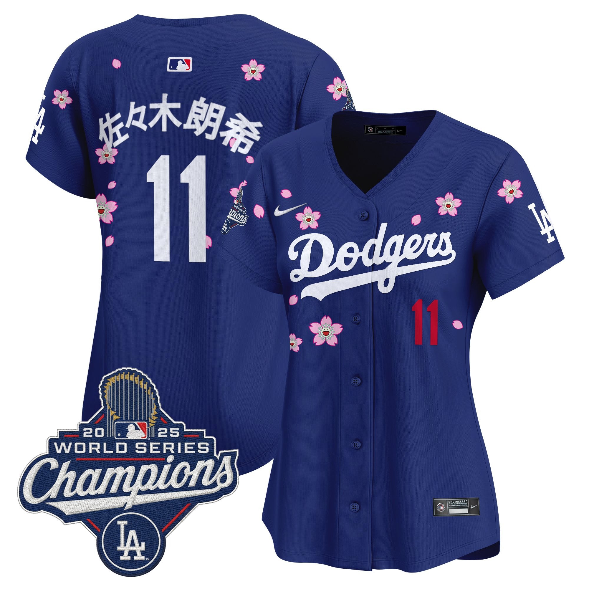 Women's Dodgers 2025 World Series Champions x Tokyo Series Vapor Premier Limited Jersey - Stitched