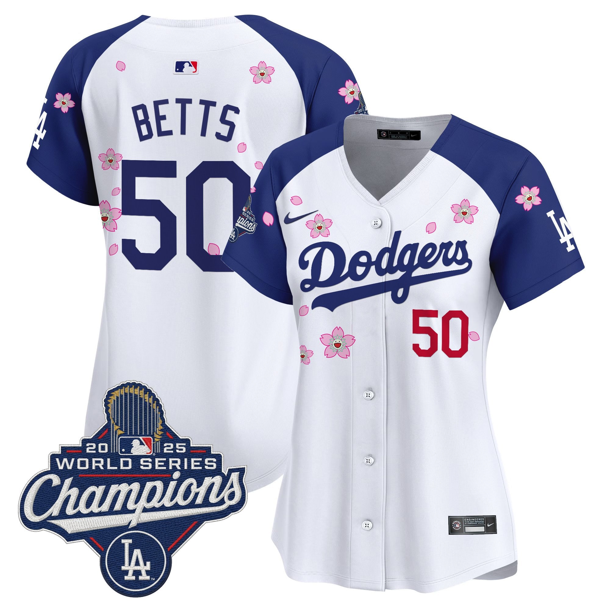 Women's Dodgers 2025 World Series Champions x Tokyo Series Vapor Premier Limited Jersey - Stitched