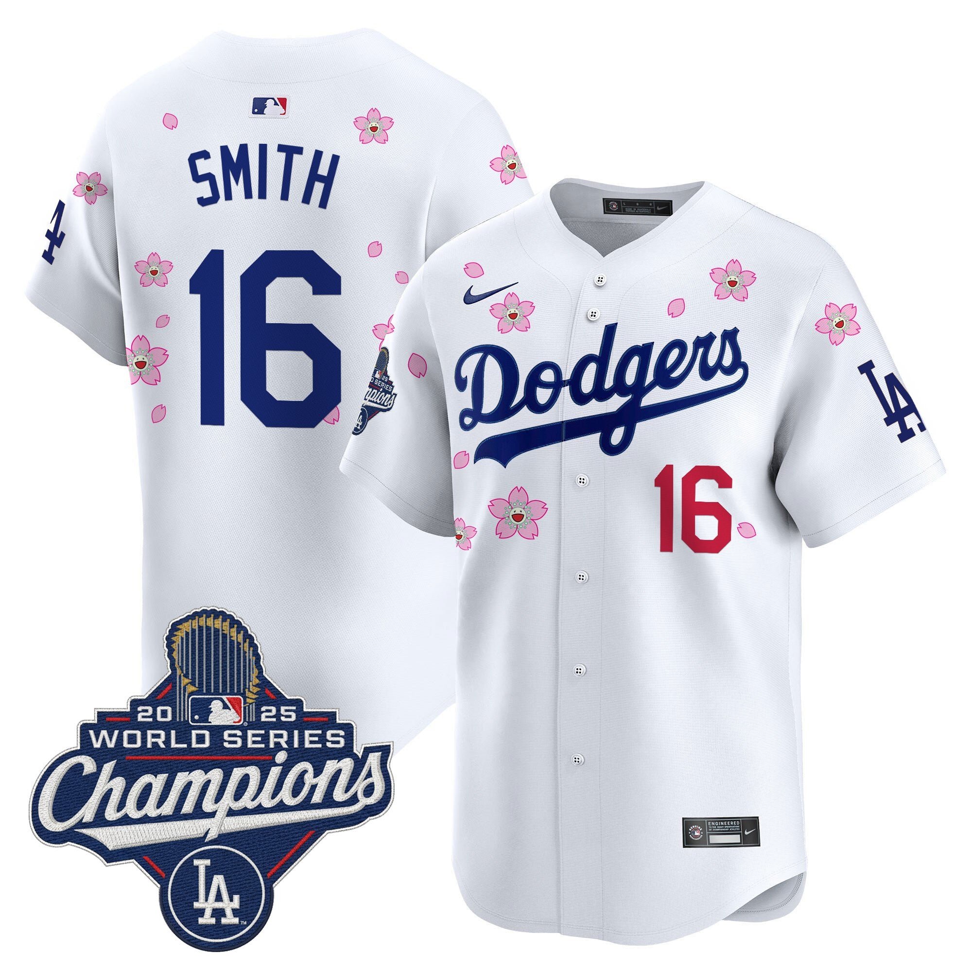 Men's Dodgers 2025 World Series Champions x Tokyo Series Vapor Premier Limited Jersey - Stitched