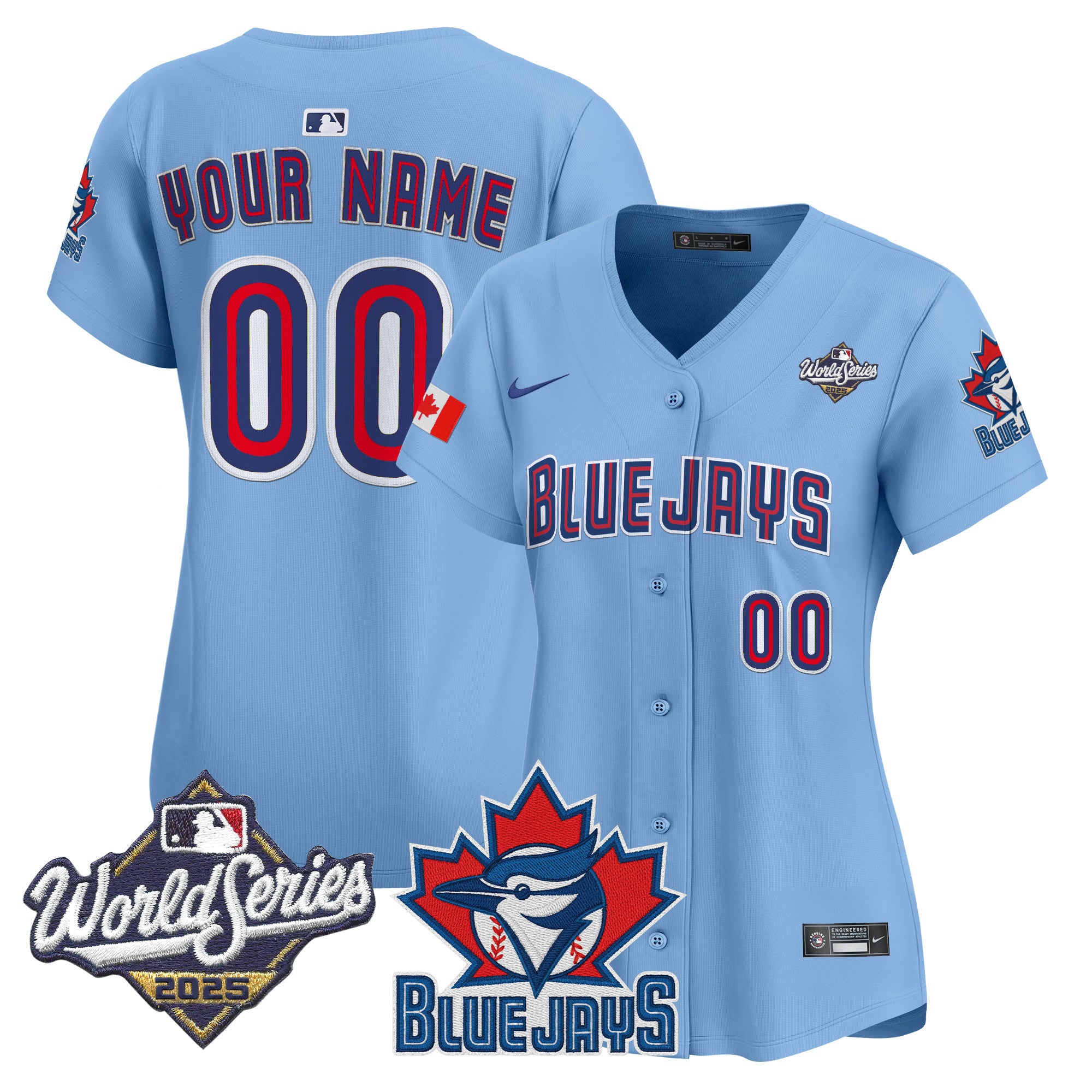 Toronto Blue Jays 2025 World Series Vapor Premier Limited Custom Jersey V3 - All Stitched