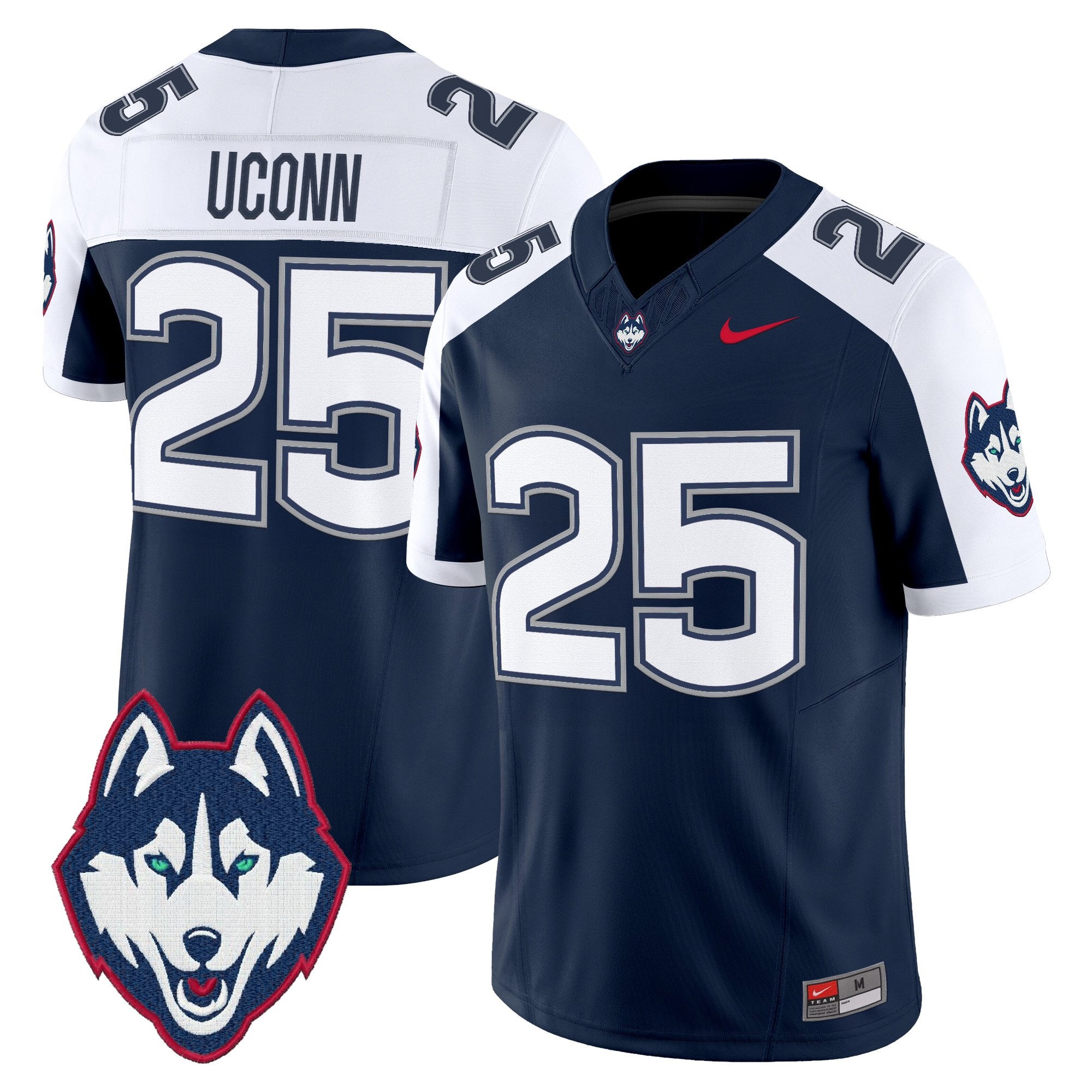 Men's UConn Huskies 2025 Vapor Limited Jersey - All Stitched