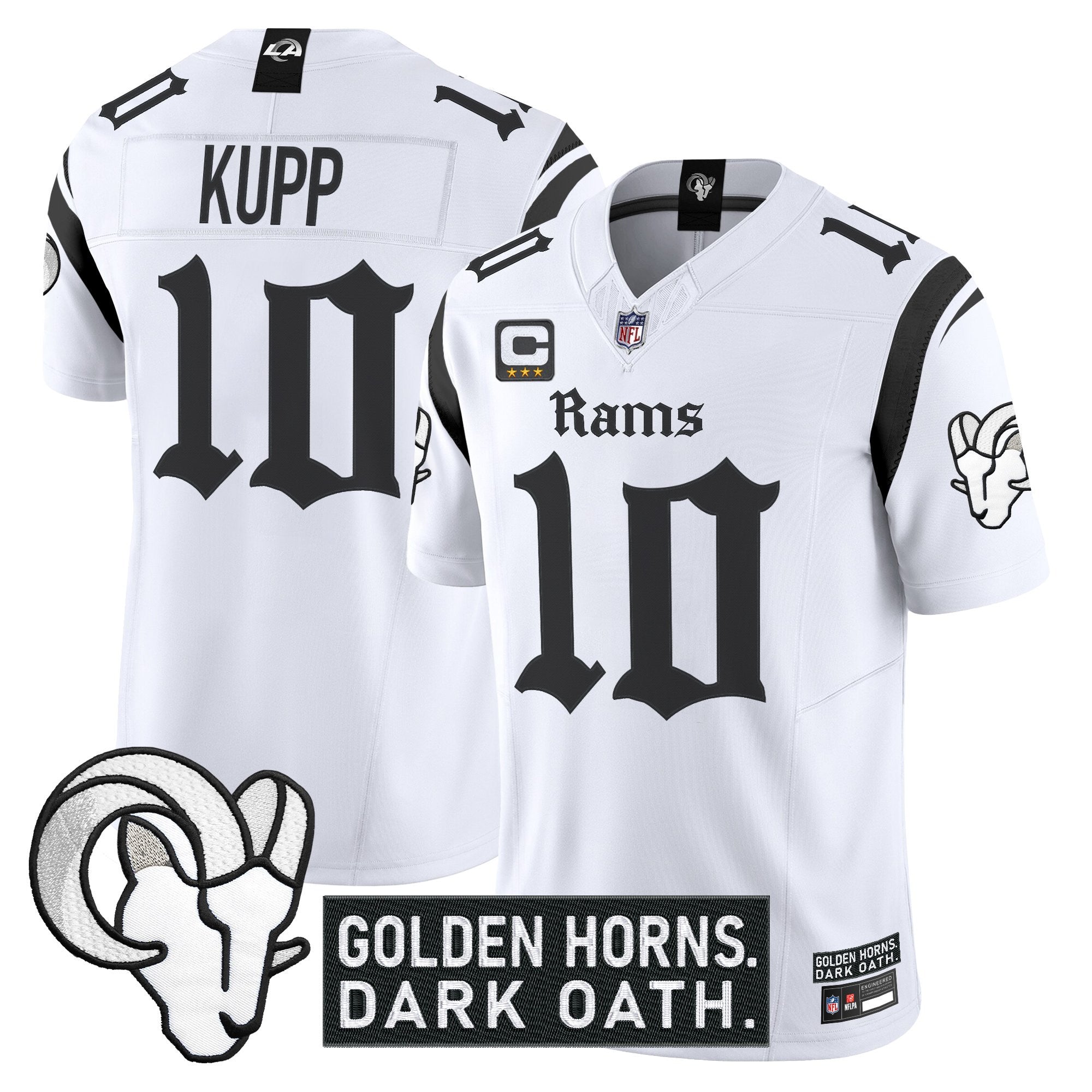 Men's Los Angeles Rams 'Gothic Horns Reforged Edition' Vapor Limited Jersey - All Stitched