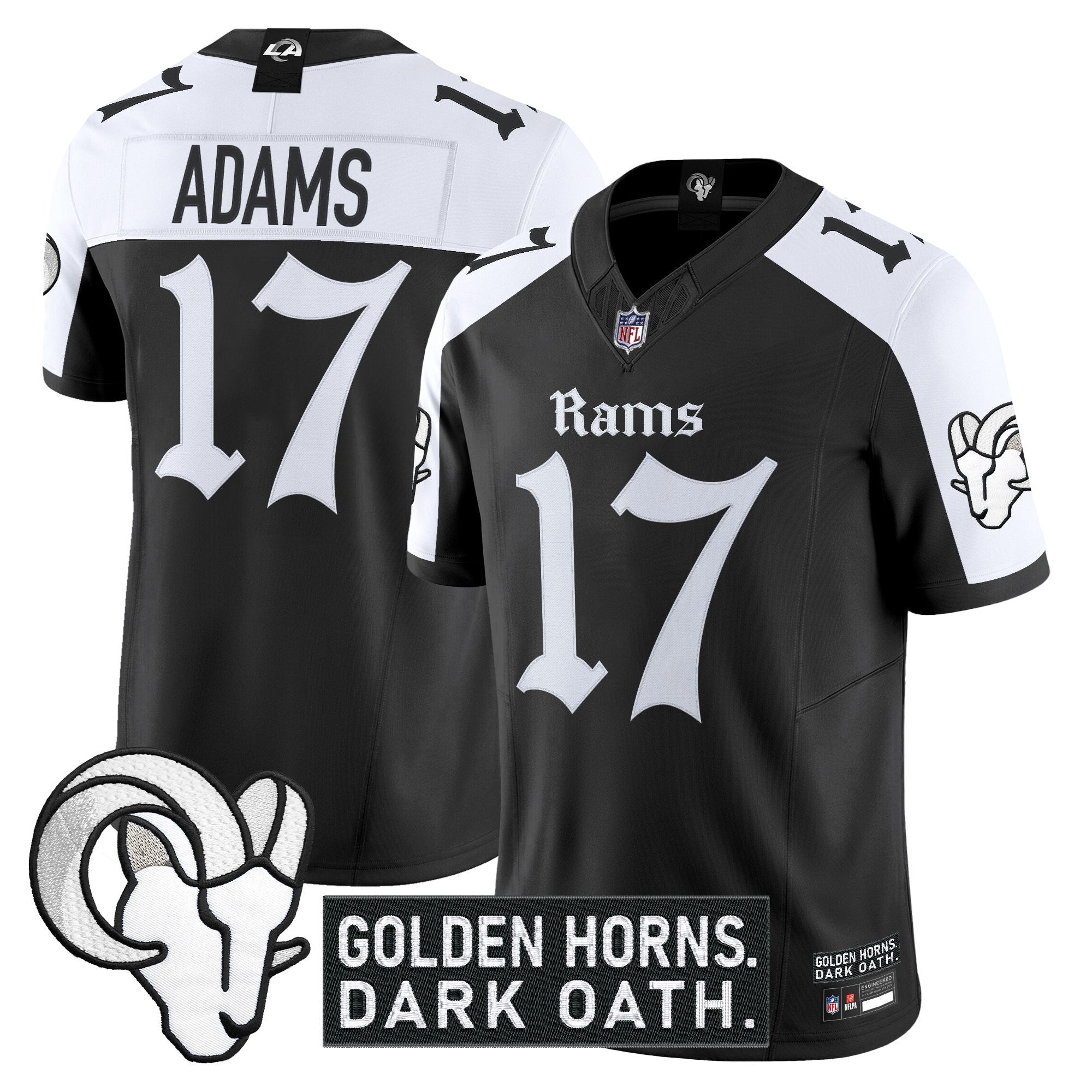 Men's Los Angeles Rams 'Gothic Horns Reforged Edition' Vapor Limited Jersey - All Stitched