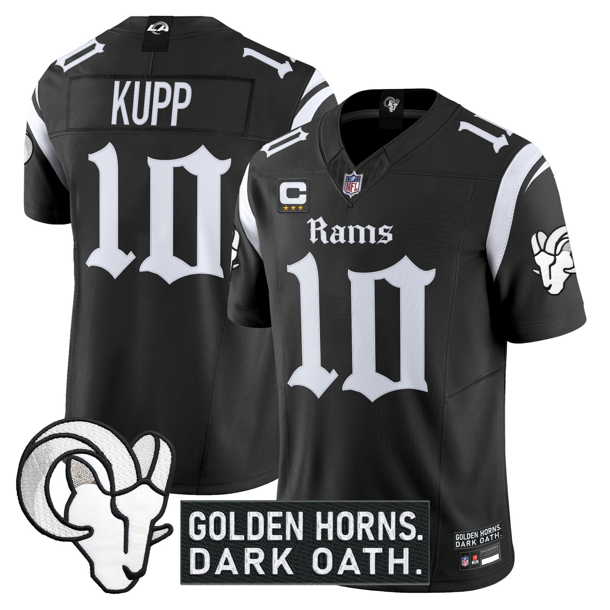 Men's Los Angeles Rams 'Gothic Horns Reforged Edition' Vapor Limited Jersey - All Stitched
