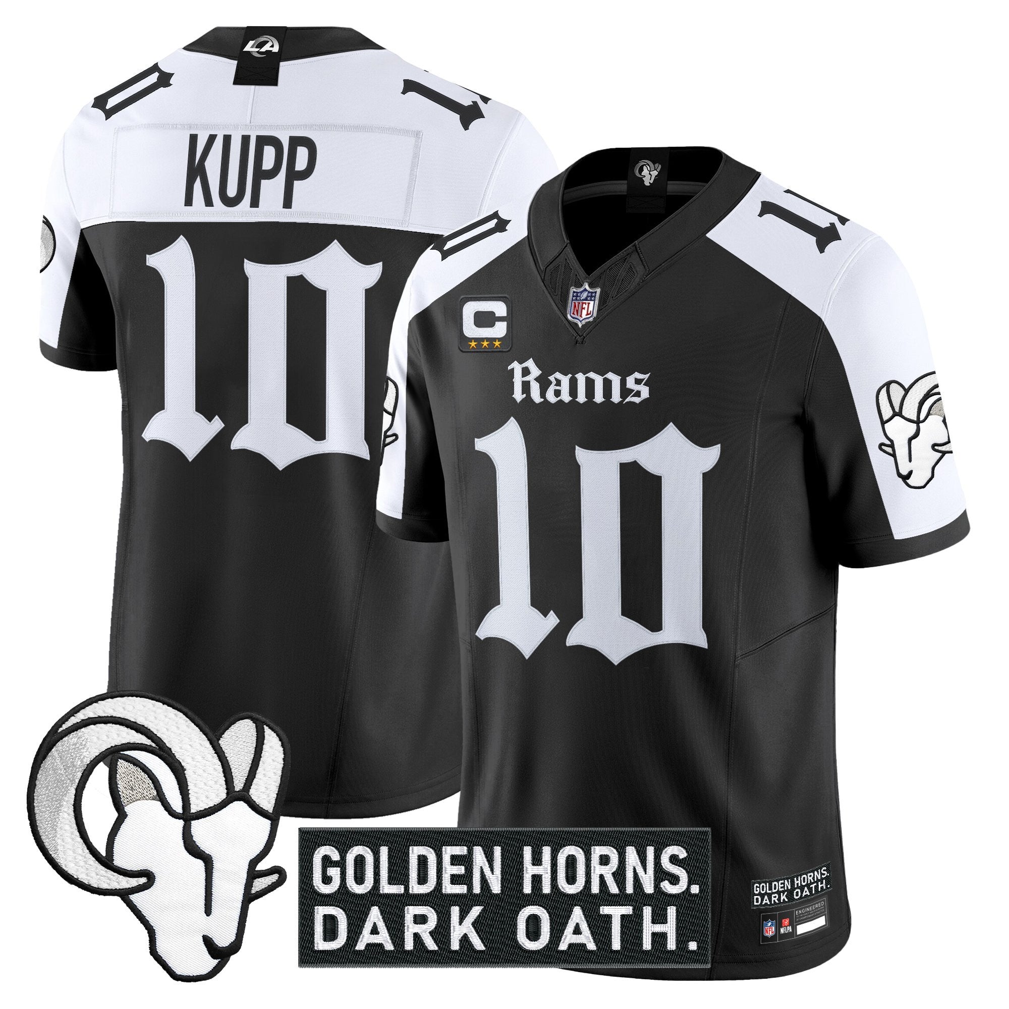 Men's Los Angeles Rams 'Gothic Horns Reforged Edition' Vapor Limited Jersey - All Stitched
