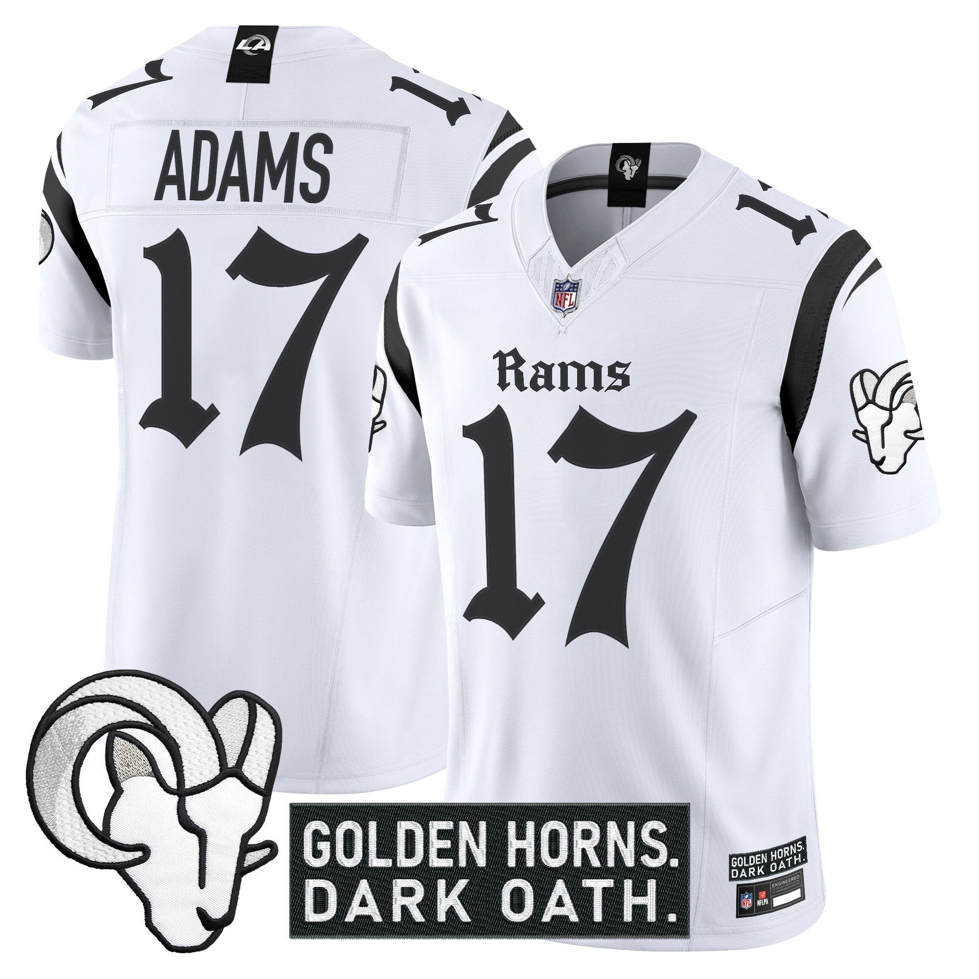 Men's Los Angeles Rams 'Gothic Horns Reforged Edition' Vapor Limited Jersey - All Stitched